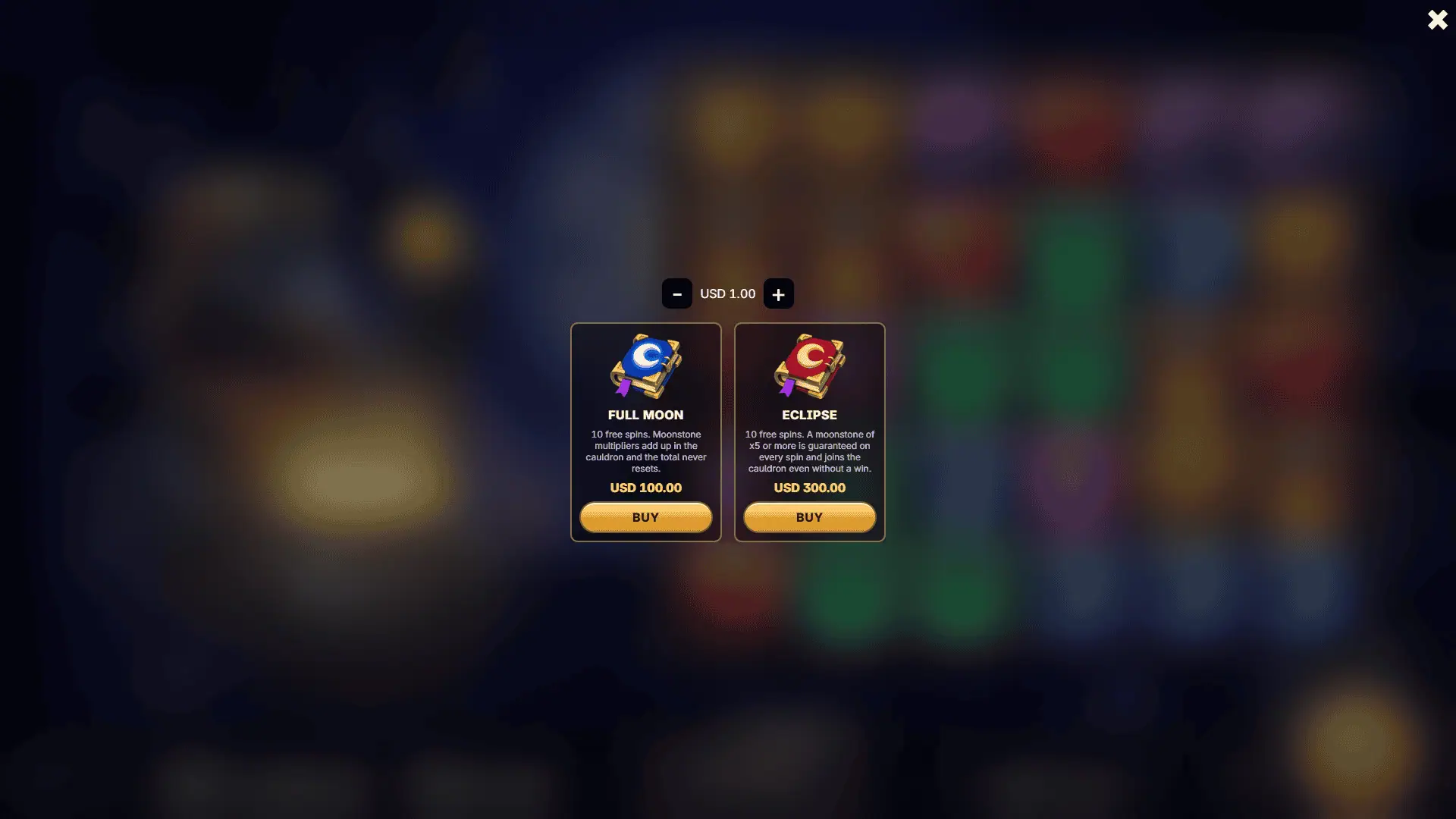Raven&rsquo;s Cauldron bonus buy menu
