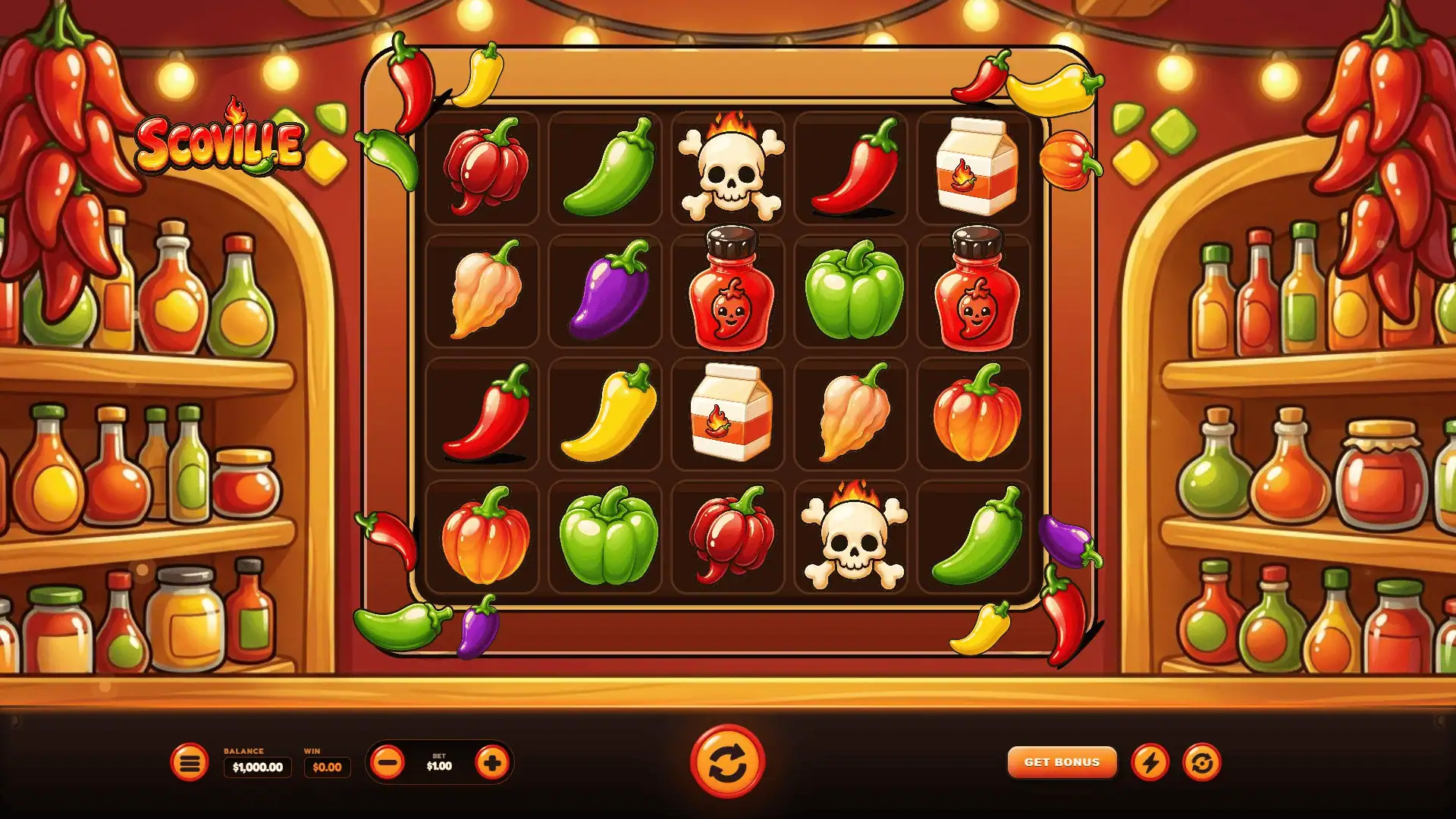 Scoville slot gameplay reels