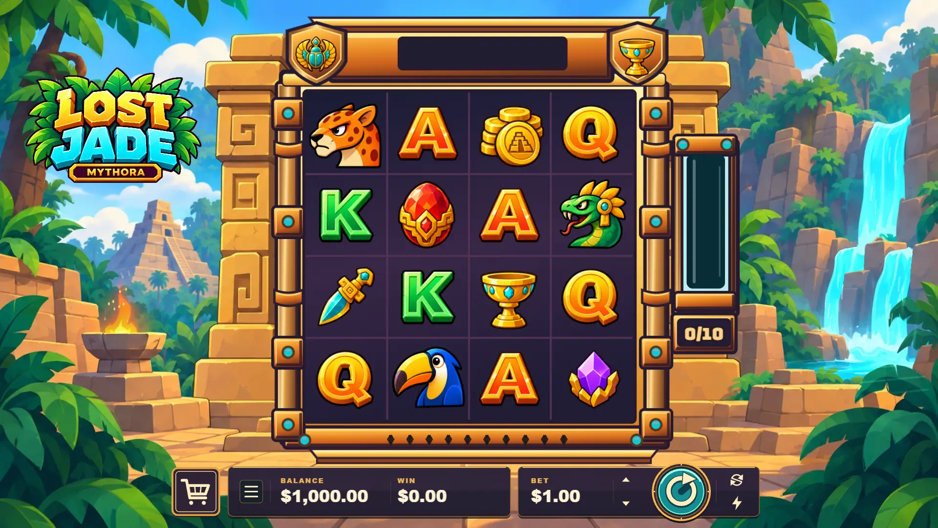 Lost Jade slot gameplay reels