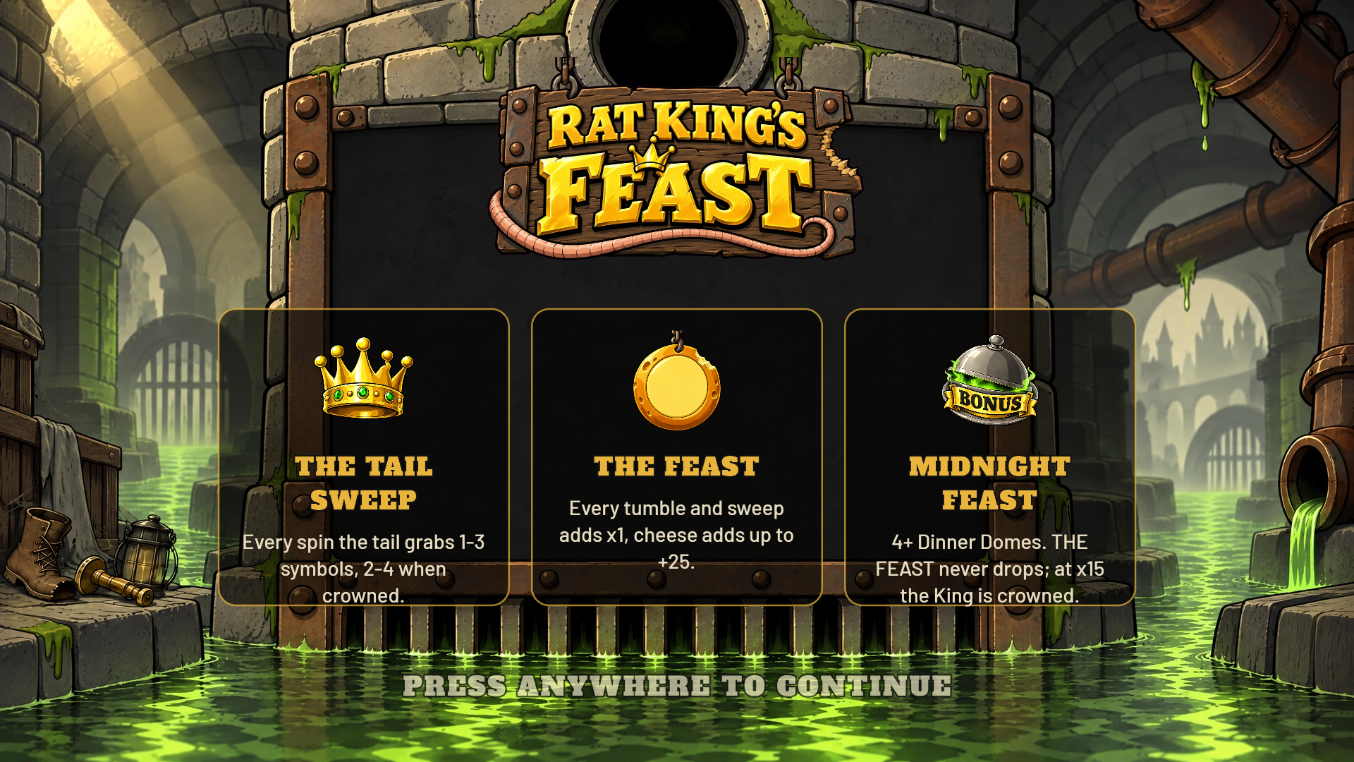 Rat King's Feast slot intro screen