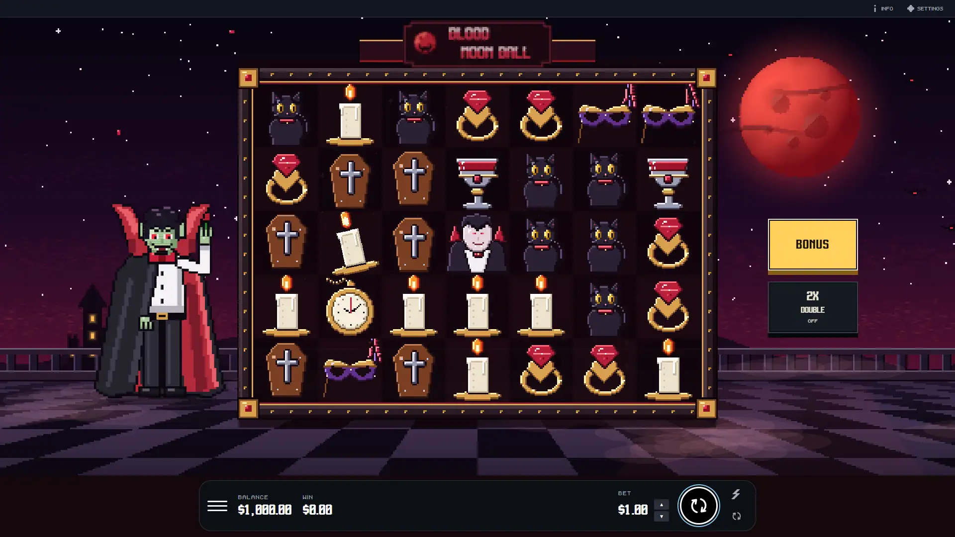 Blood Moon Ball slot gameplay reels