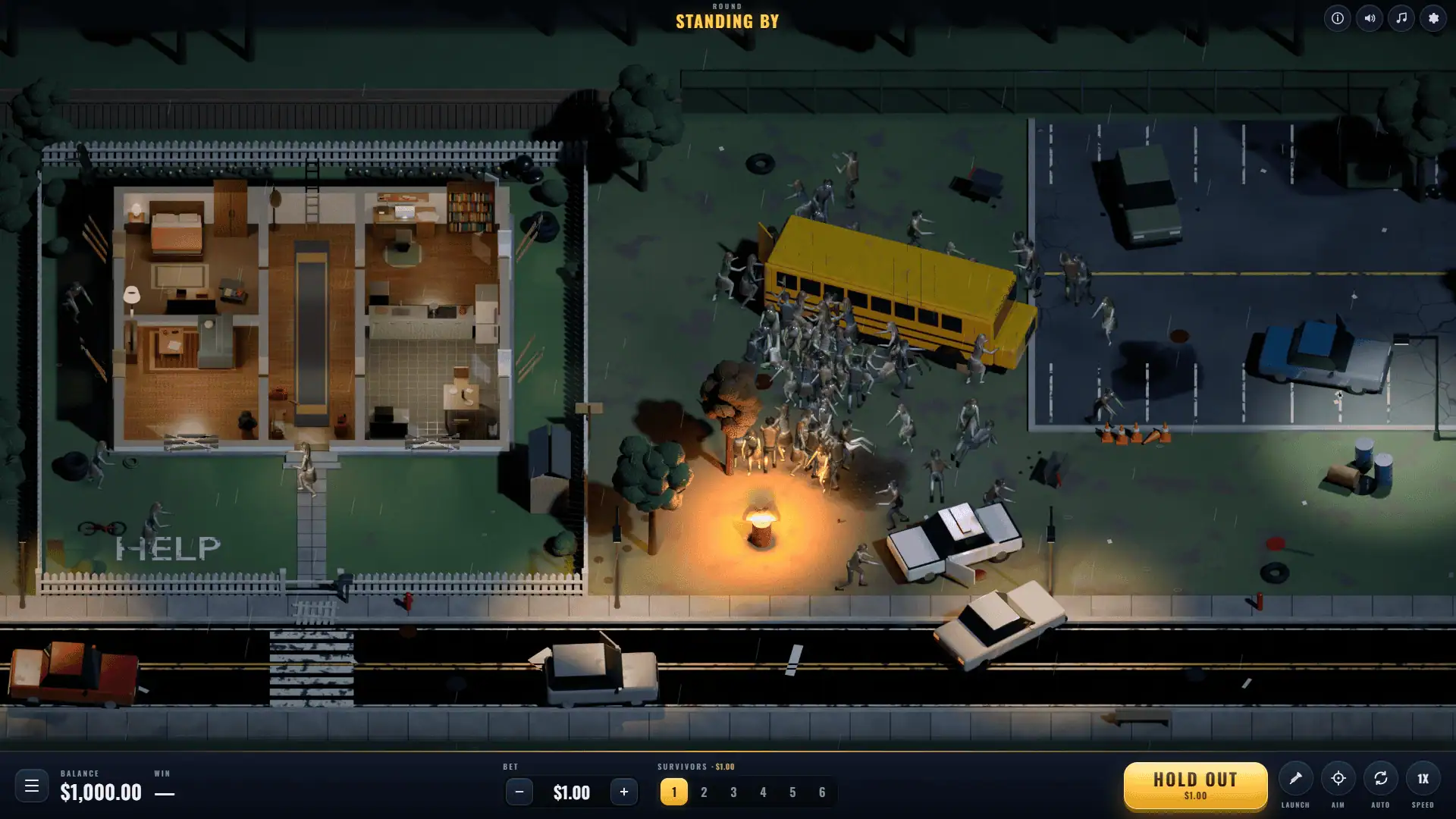 Undead Survival ClickPlay slot gameplay reels