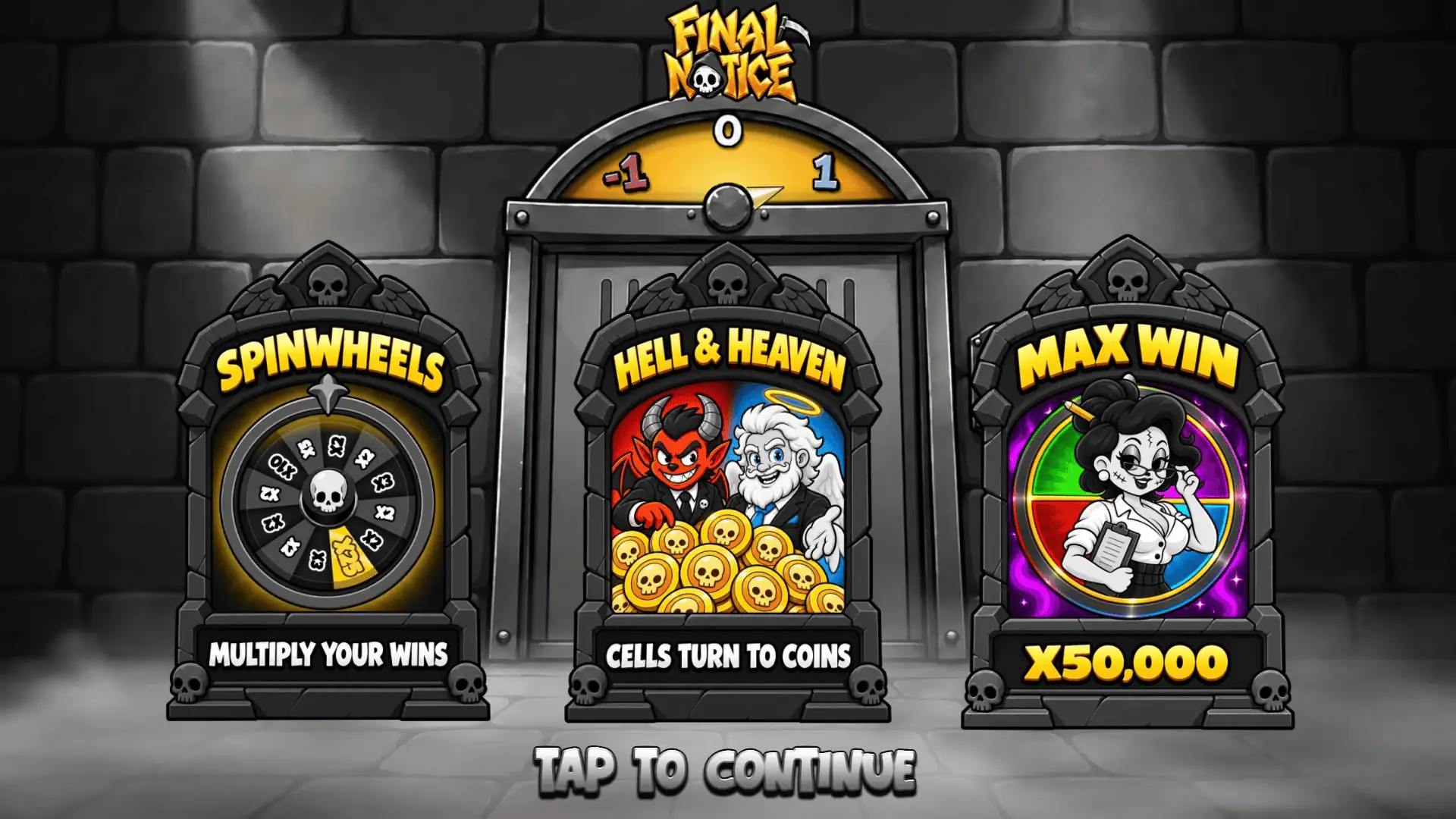 Final Notice slot intro screen