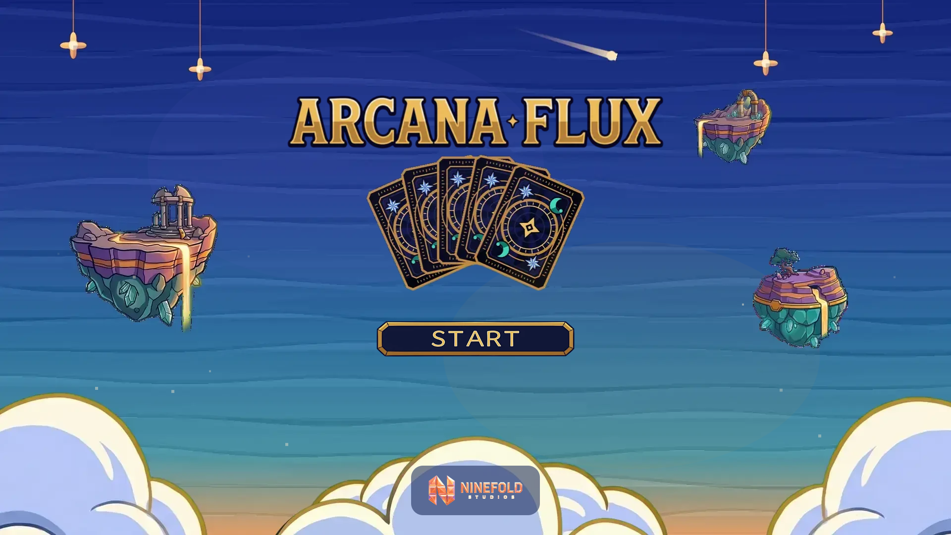 Arcana Flux slot intro screen