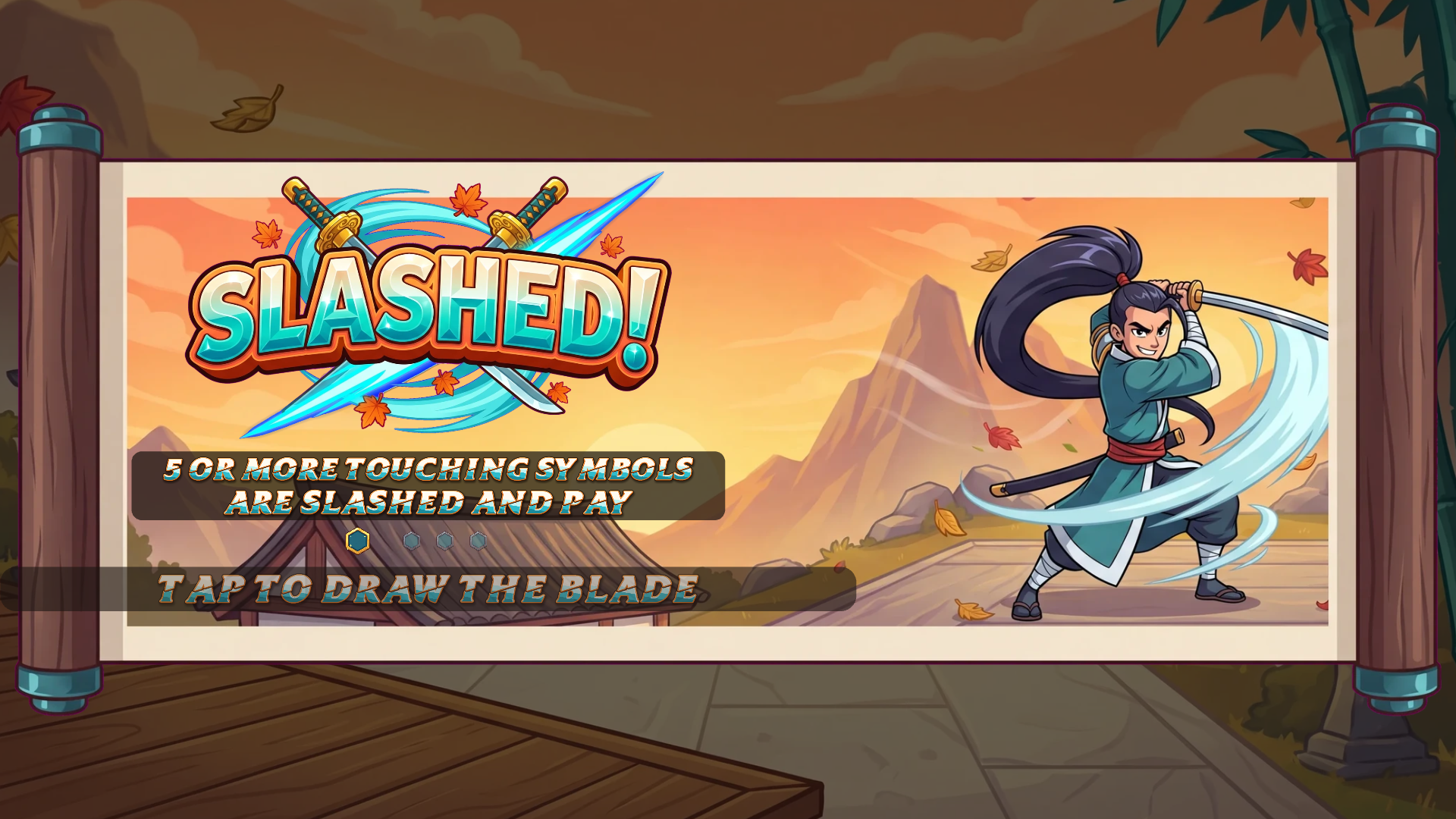 Slashed! slot intro screen