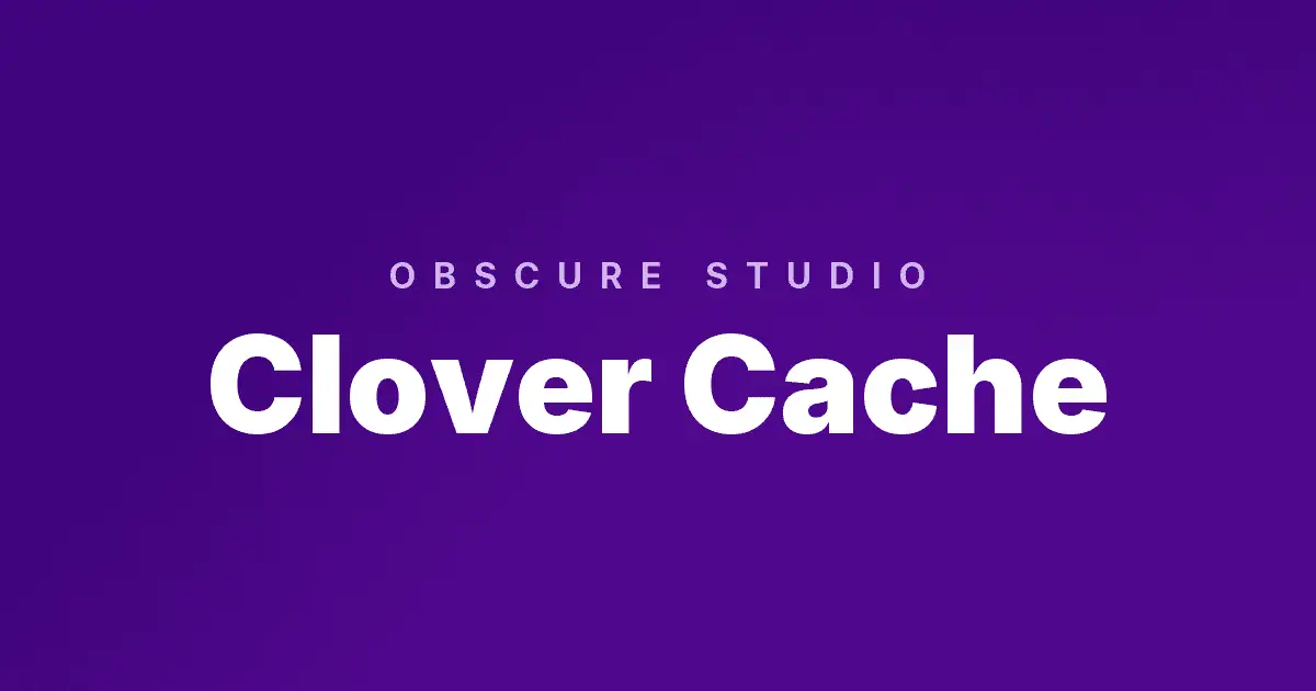 Clover Cache slot cover image