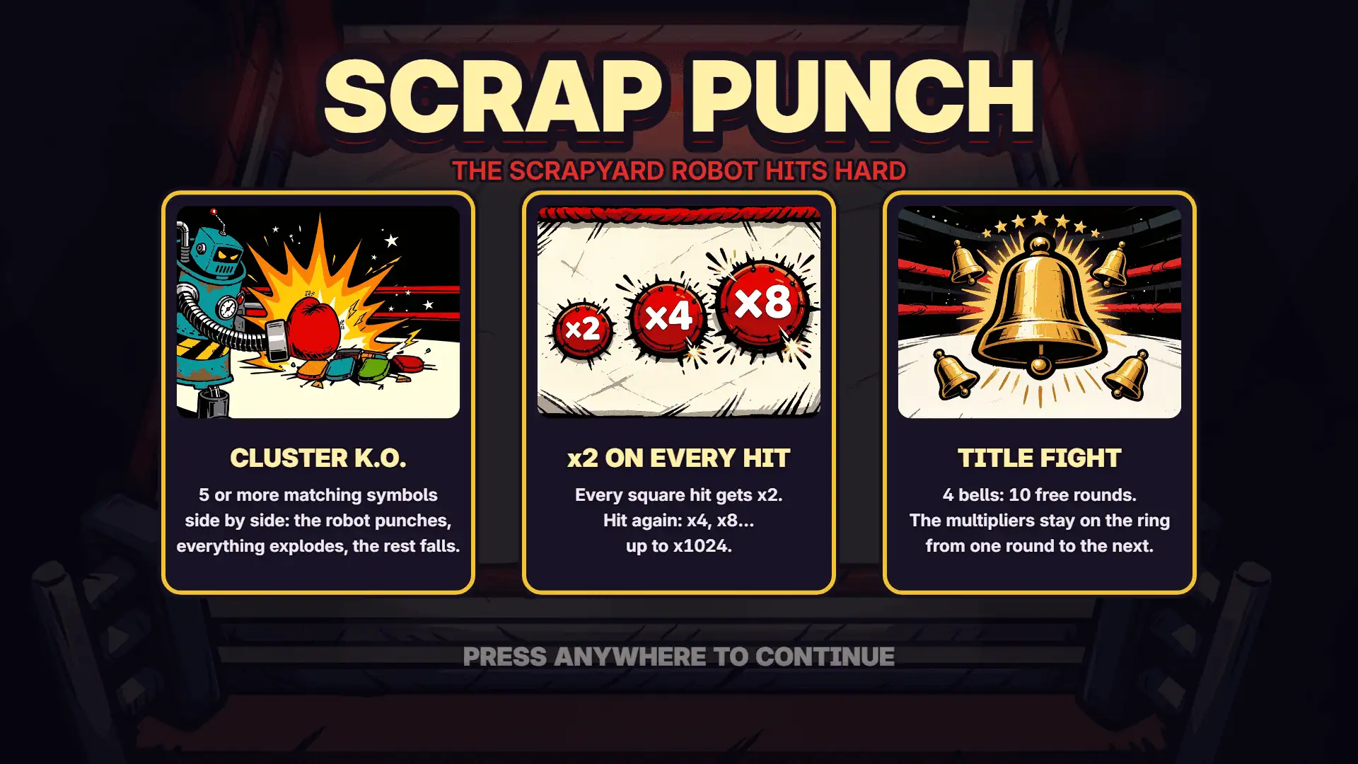 Scrap Punch slot intro screen