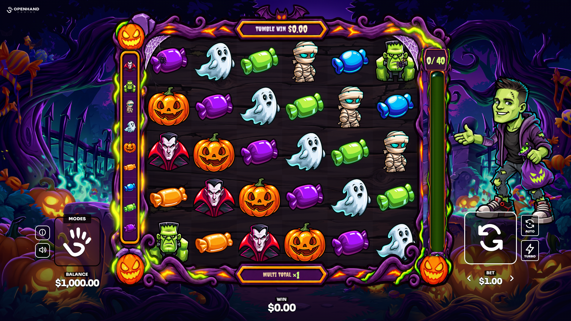 Eddie's Treats slot gameplay reels