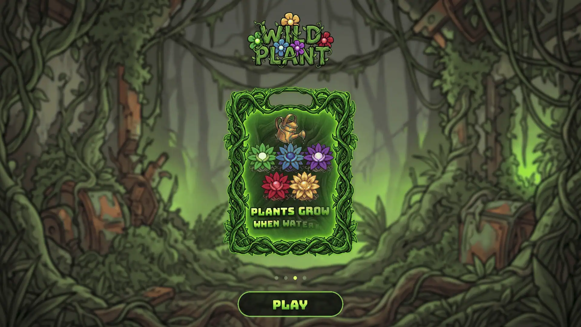 Wild Plant slot intro screen