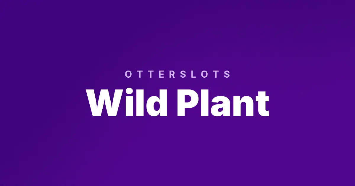 Wild Plant slot cover image