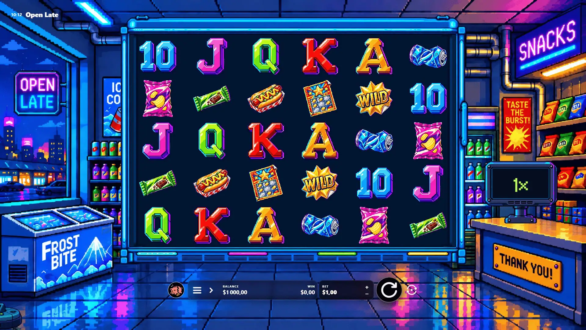 Open Late slot gameplay reels