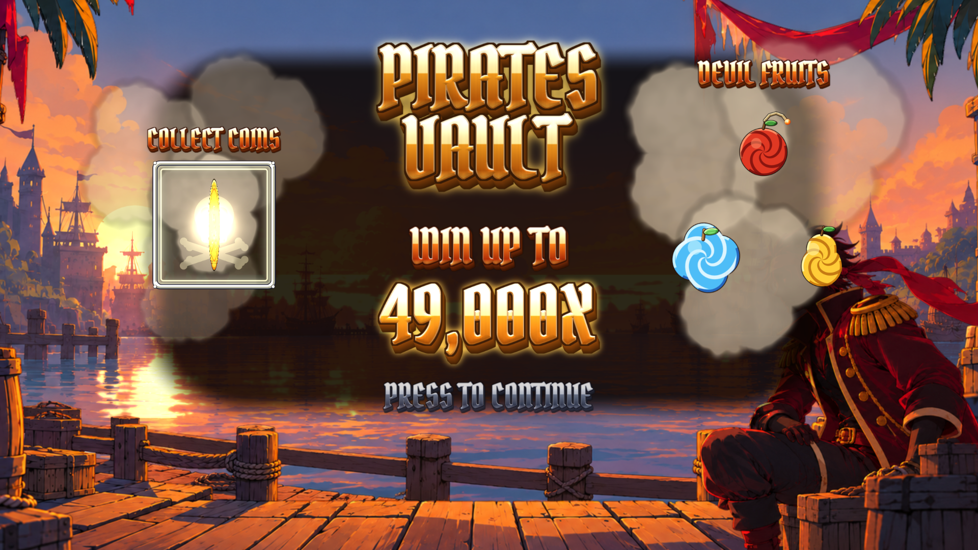 Pirates Vault slot intro screen