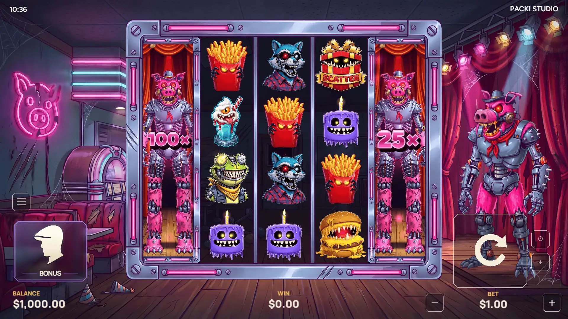 Big Hog slot gameplay reels