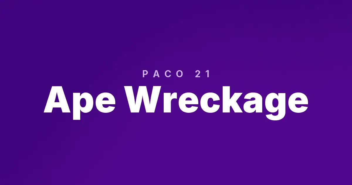 Ape Wreckage slot cover image