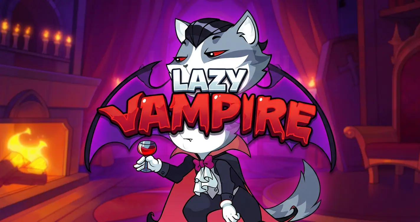 Lazy Vampire Slot Demo by Paperclip Gaming slot cover image