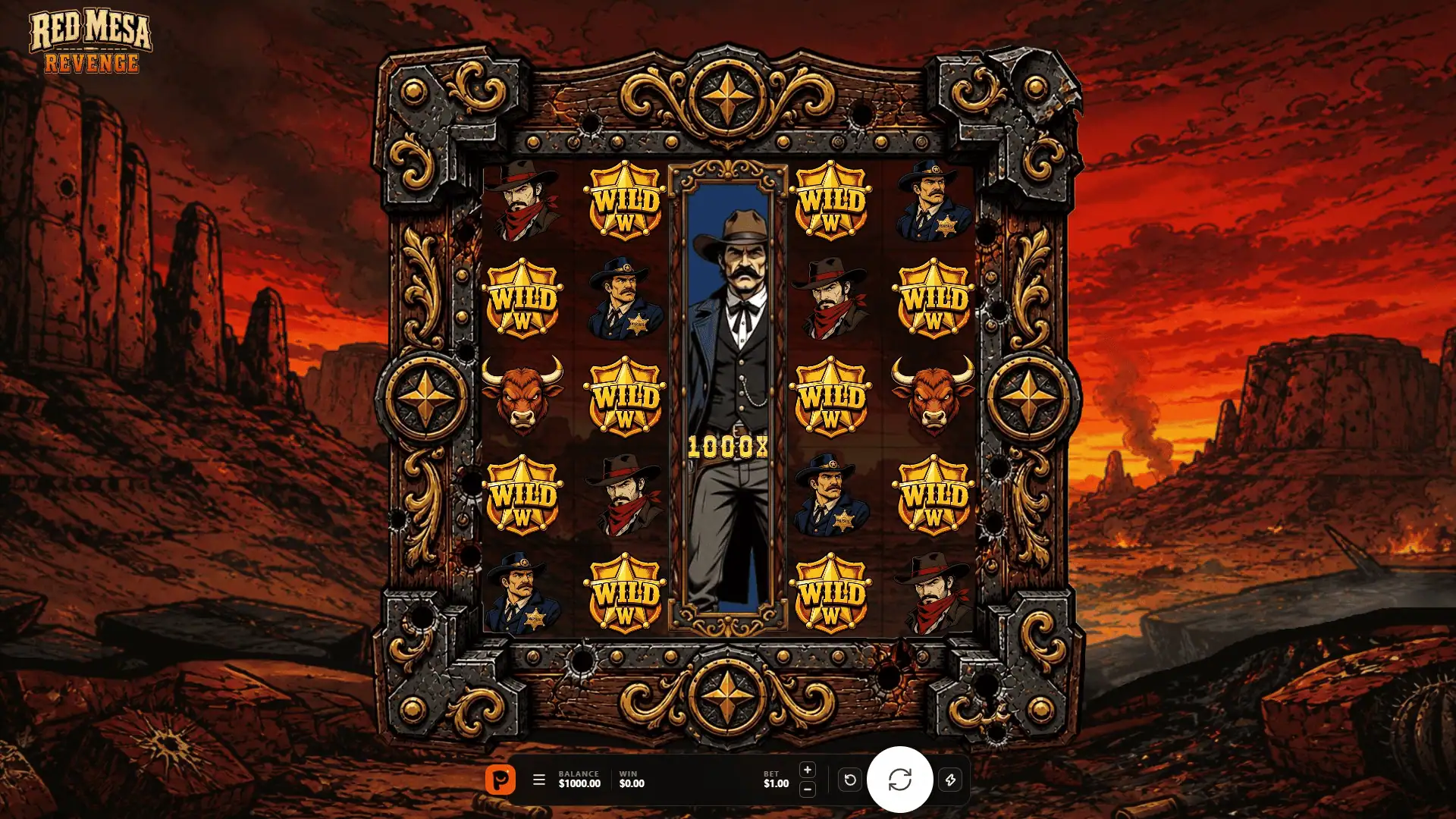 Red Mesa Revenge slot gameplay reels