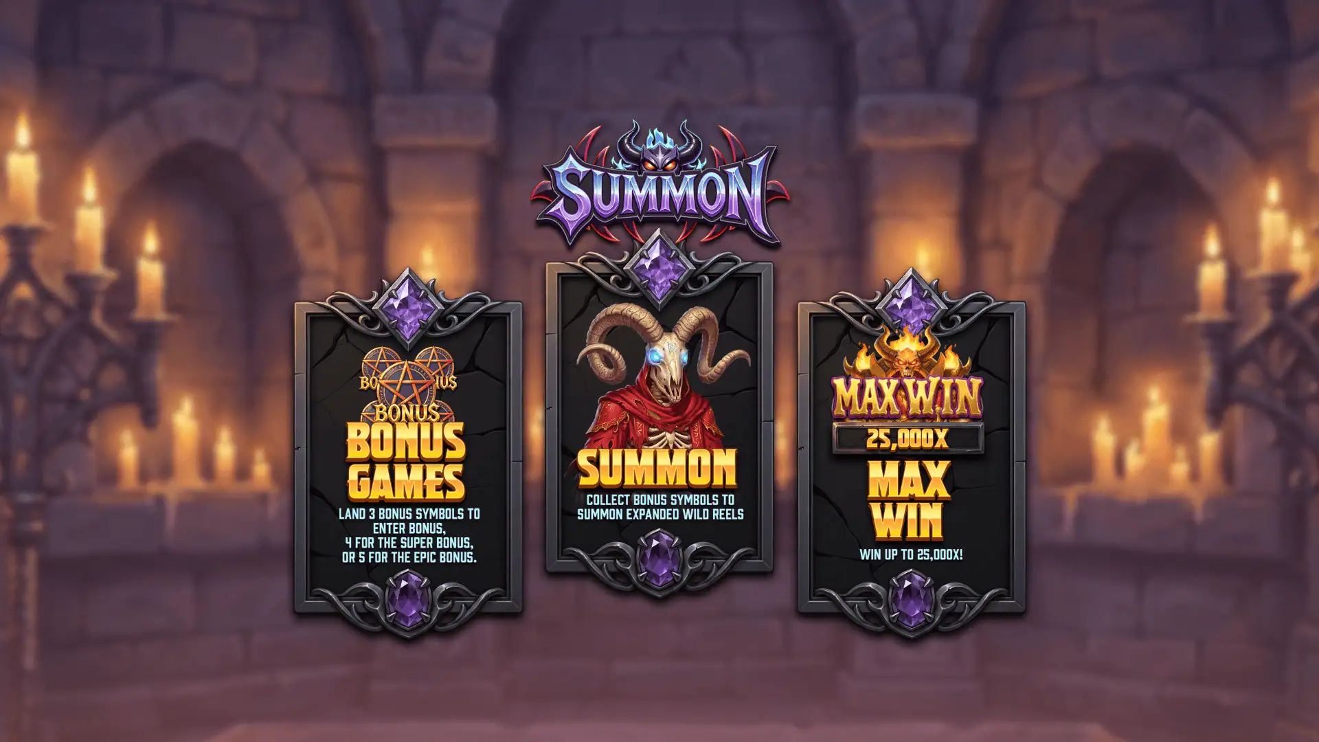 Summon slot intro screen