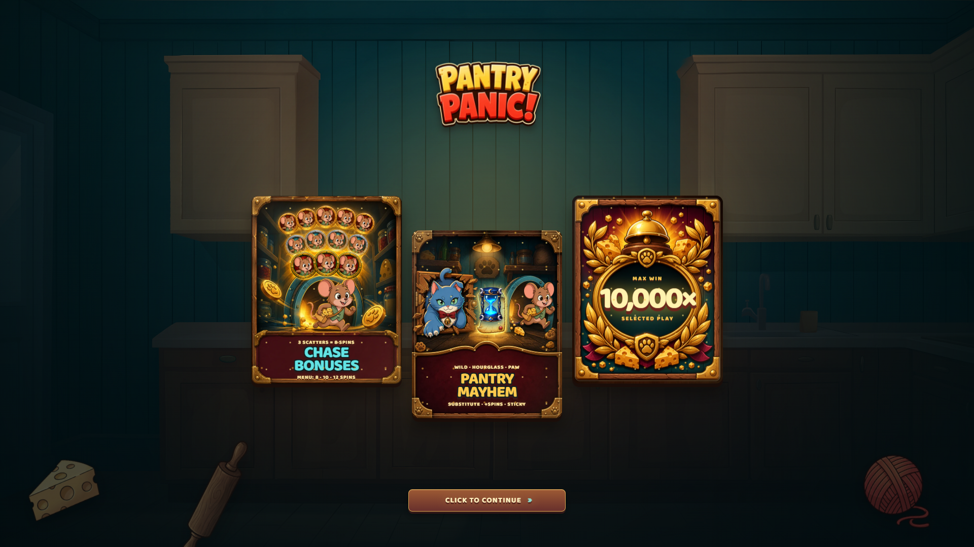 Pantry Panic slot intro screen