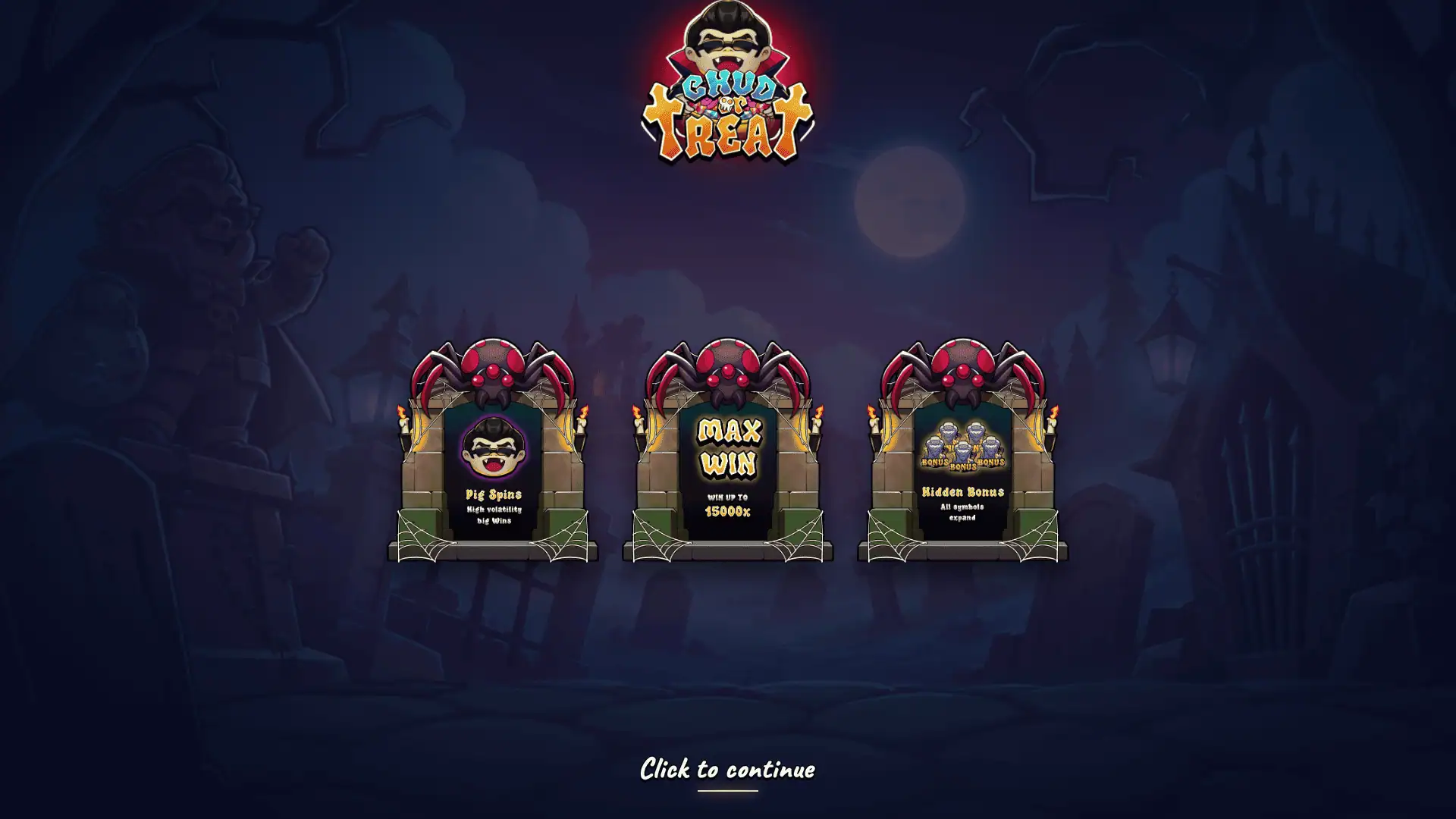 Chud or Treat slot intro screen