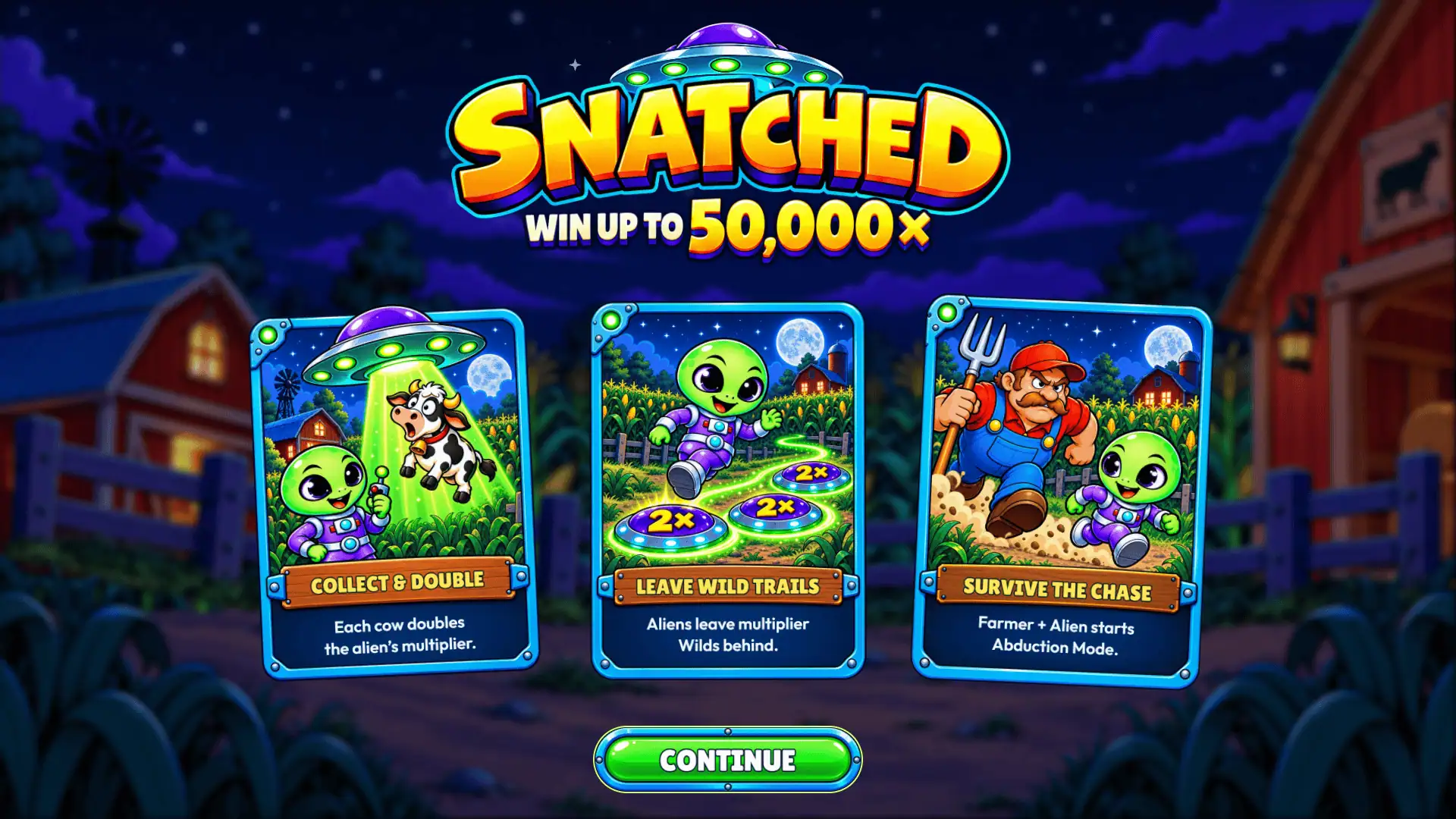 Snatched slot intro screen
