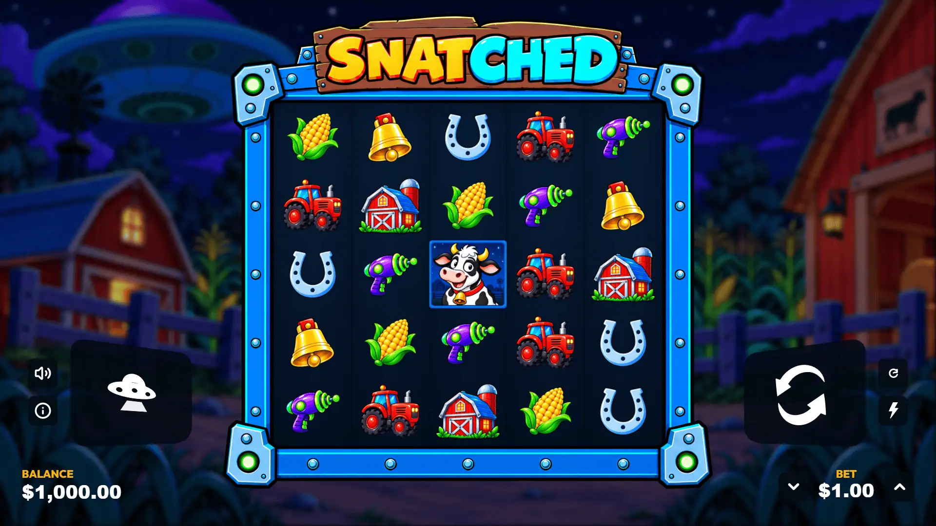 Snatched slot gameplay reels