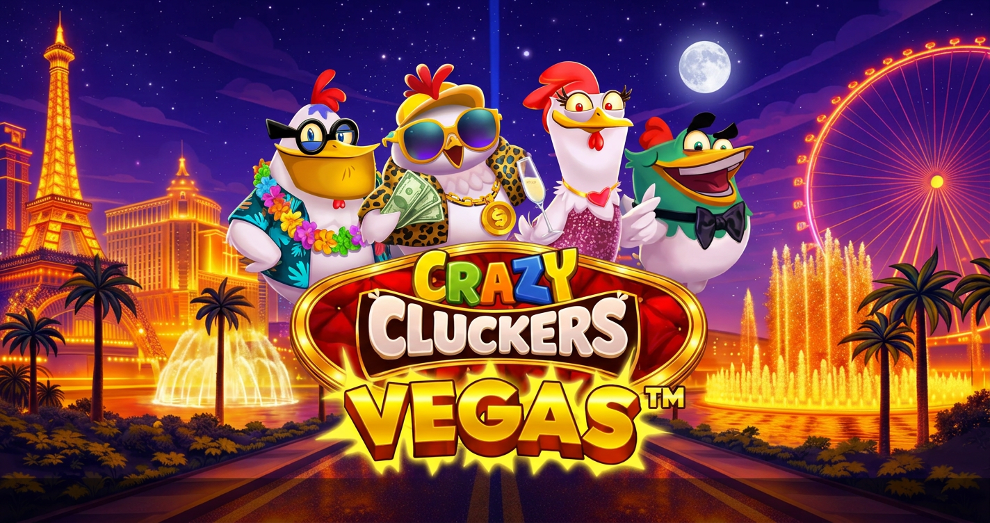 Crazy Cluckers Vegas Slot Demo by Playtech slot cover image
