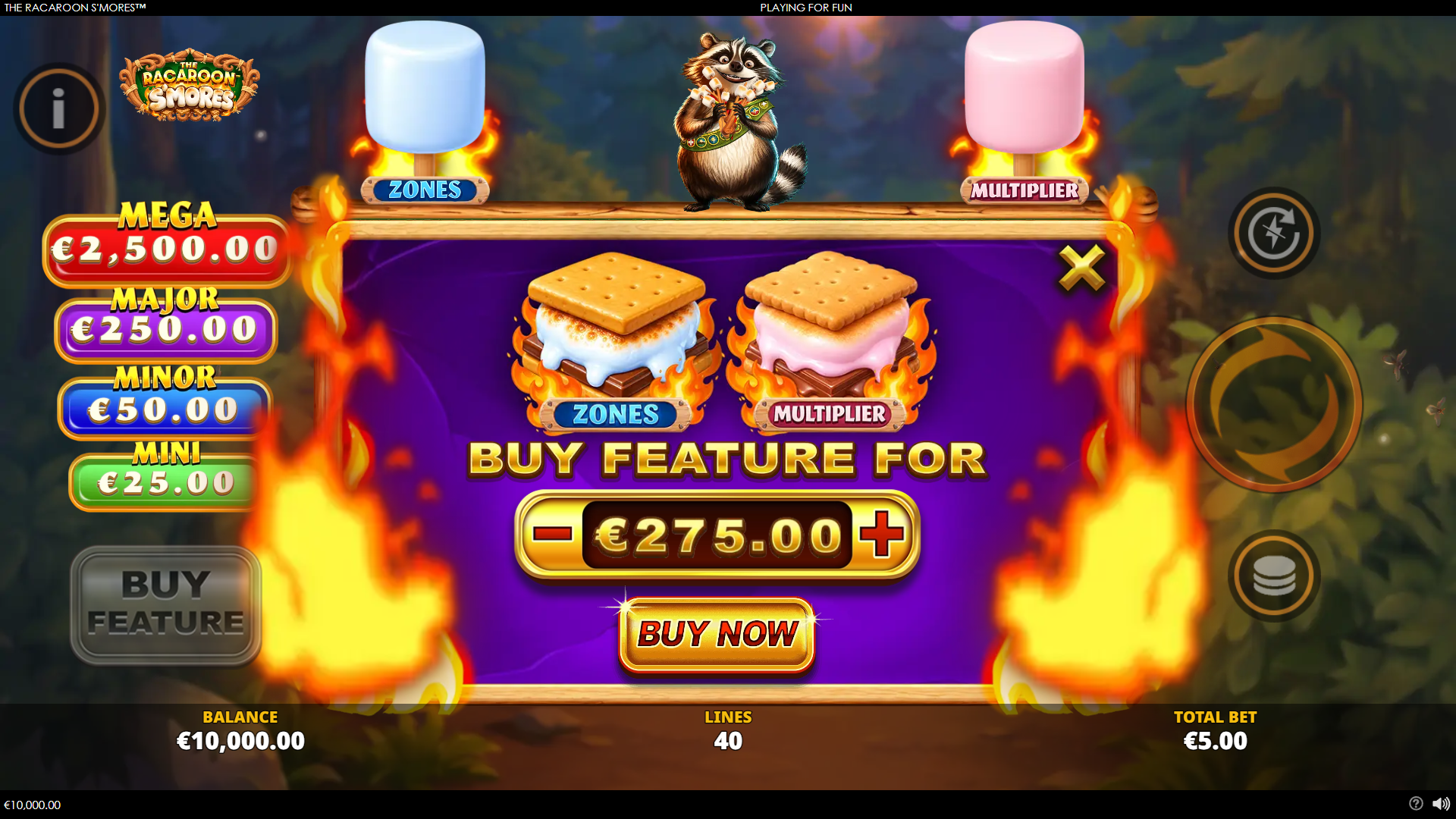 The Racaroon S'mores bonus buy menu