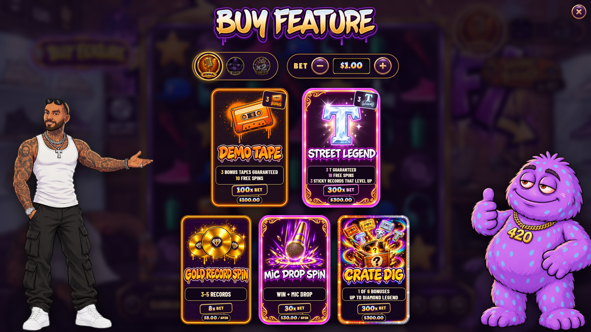 Papi Pluffy Mixtape bonus buy menu