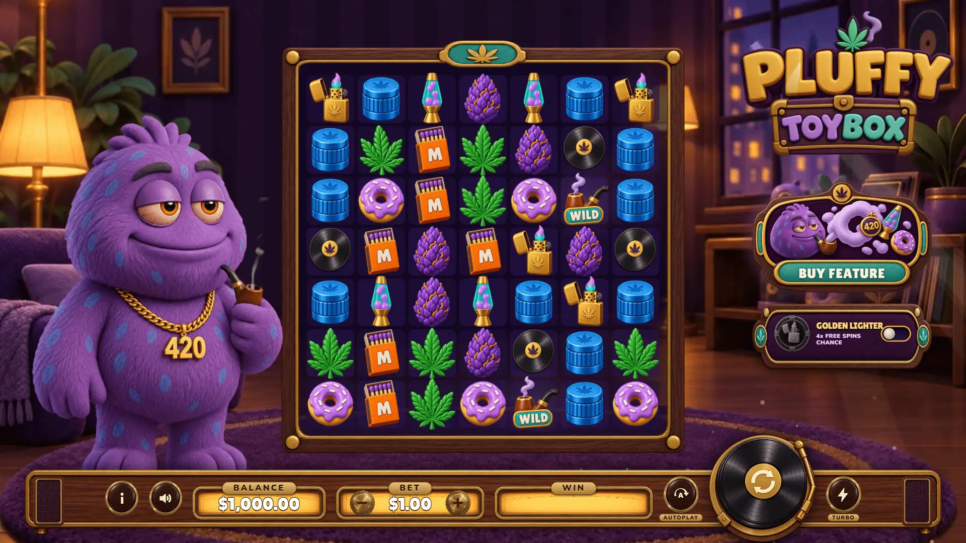 Pluffy Toybox slot gameplay reels