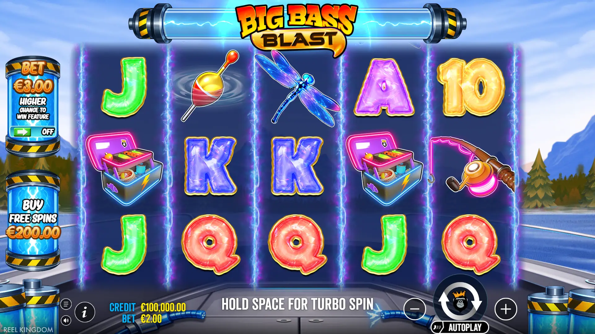 Big Bass Blast slot gameplay reels