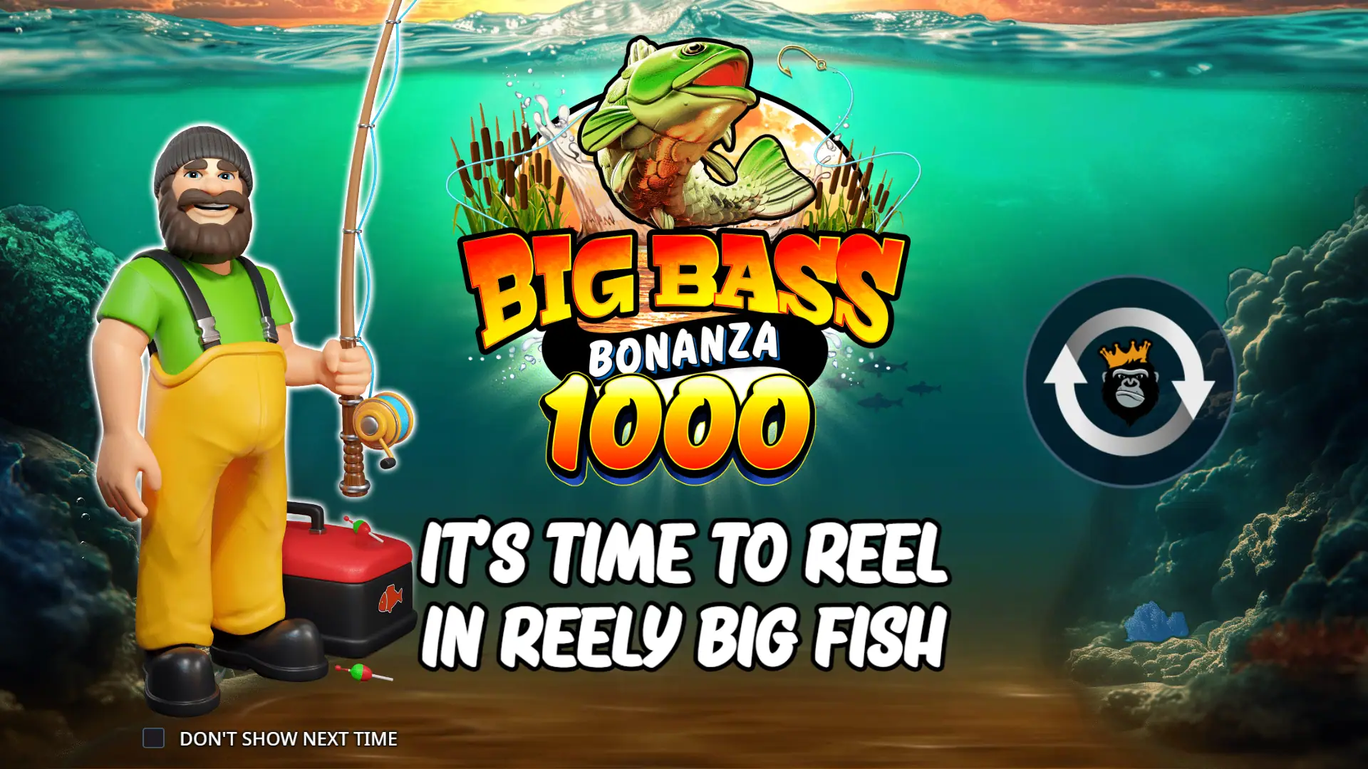 Big Bass Bonanza 1000 slot intro screen