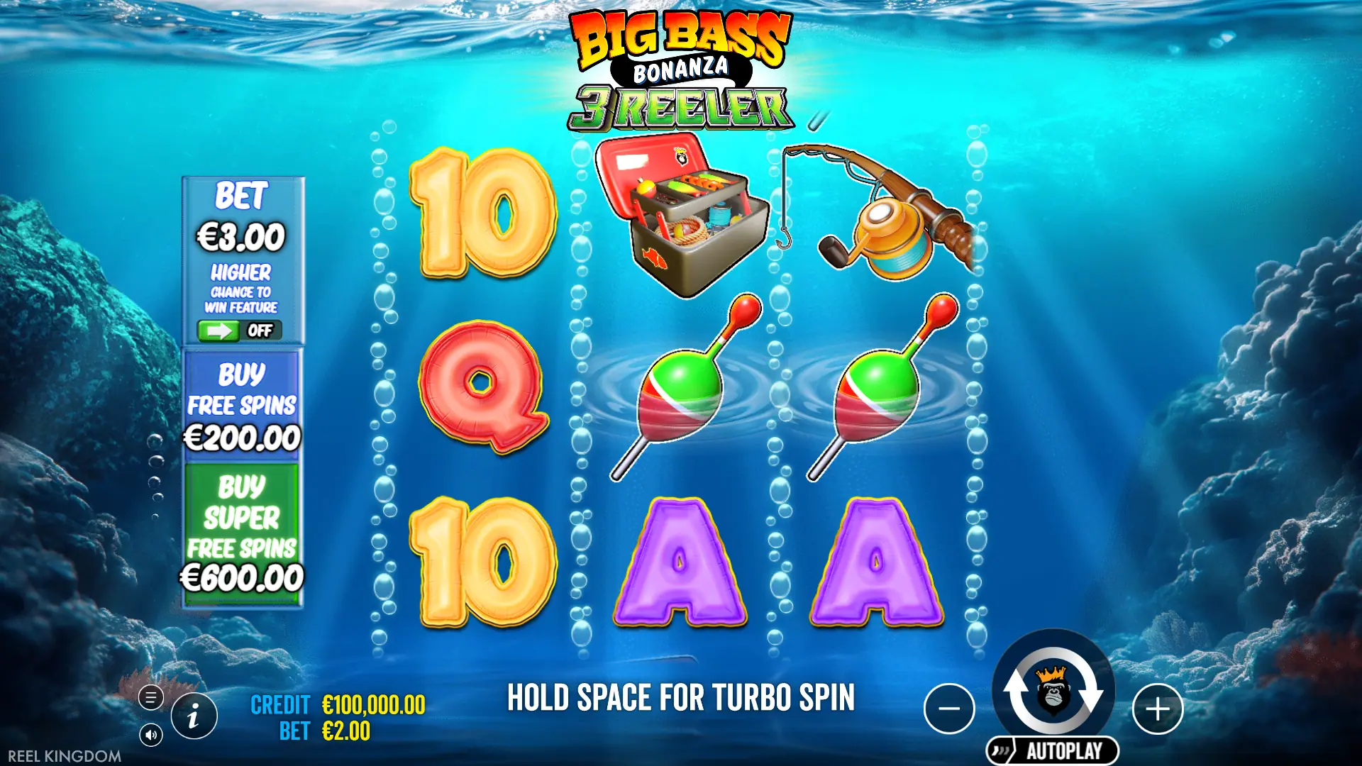 Big Bass Bonanza 3 Reeler slot gameplay reels