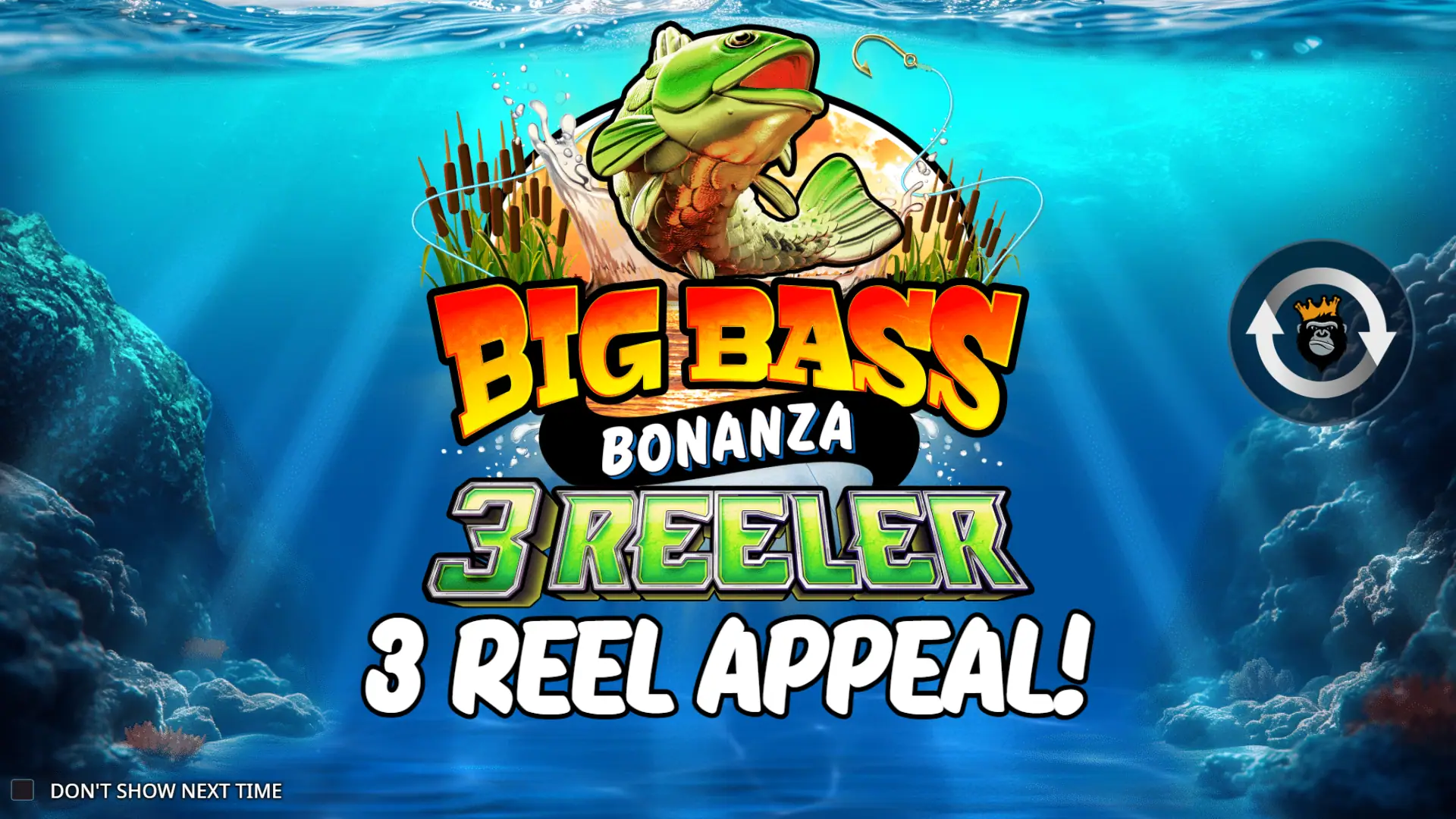 Big Bass Bonanza 3 Reeler slot intro screen