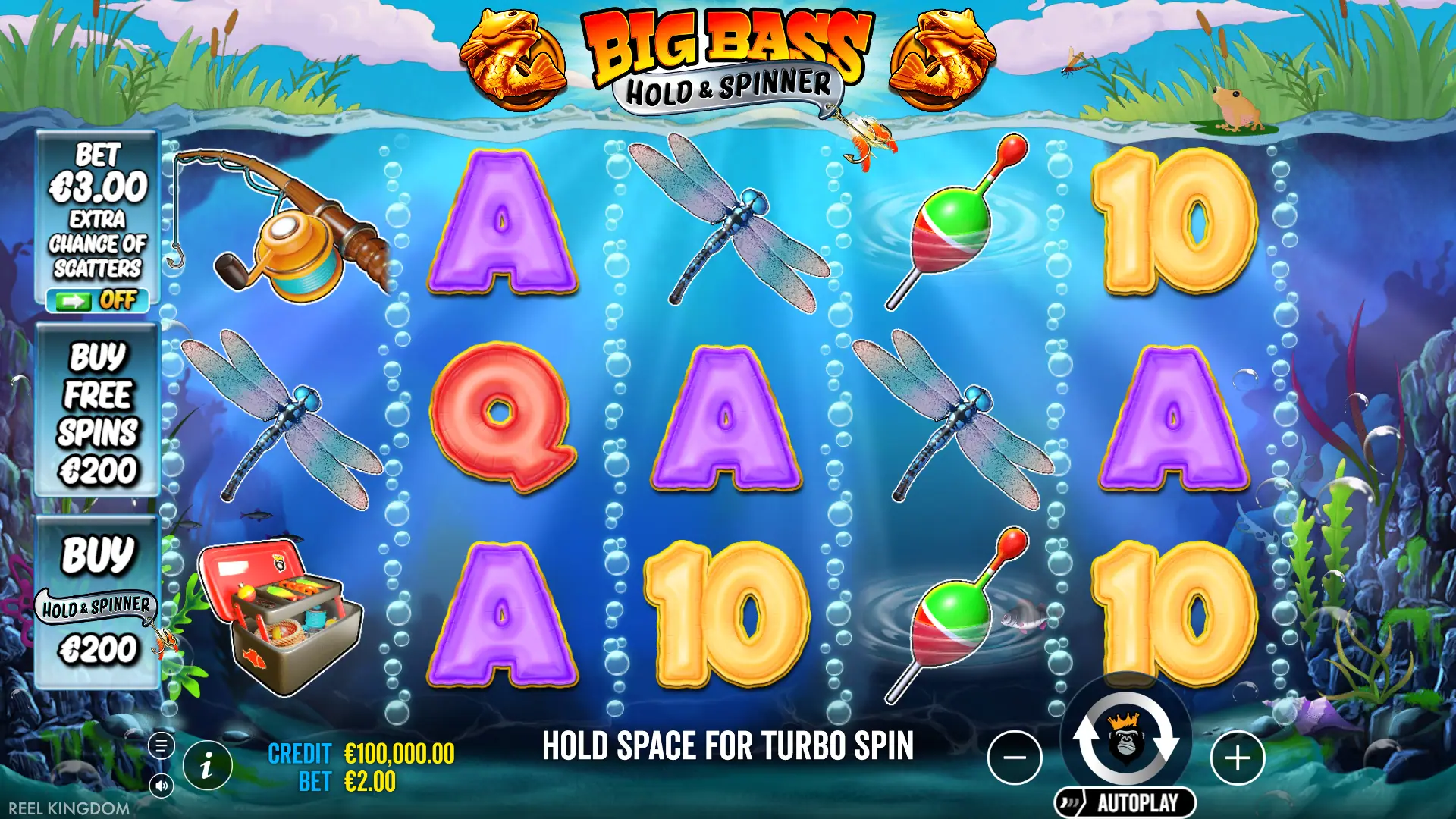 Big Bass Hold & Spinner slot gameplay reels