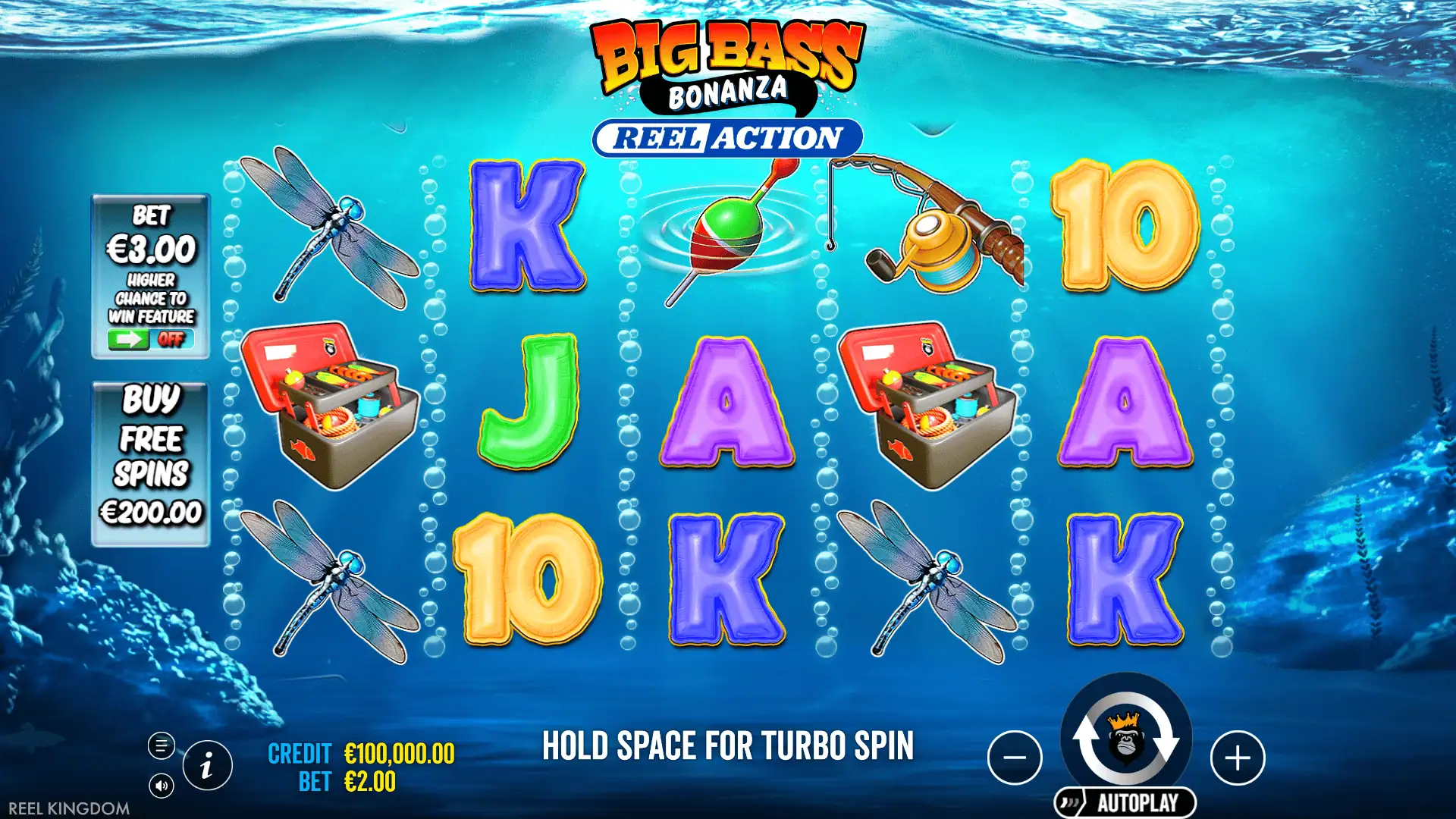 Big Bass Bonanza Reel Action slot gameplay reels