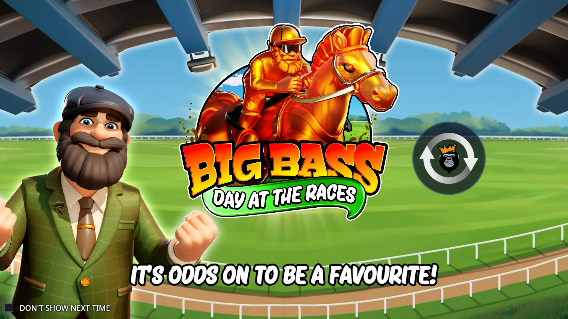 Big Bass Day at the Races slot intro screen