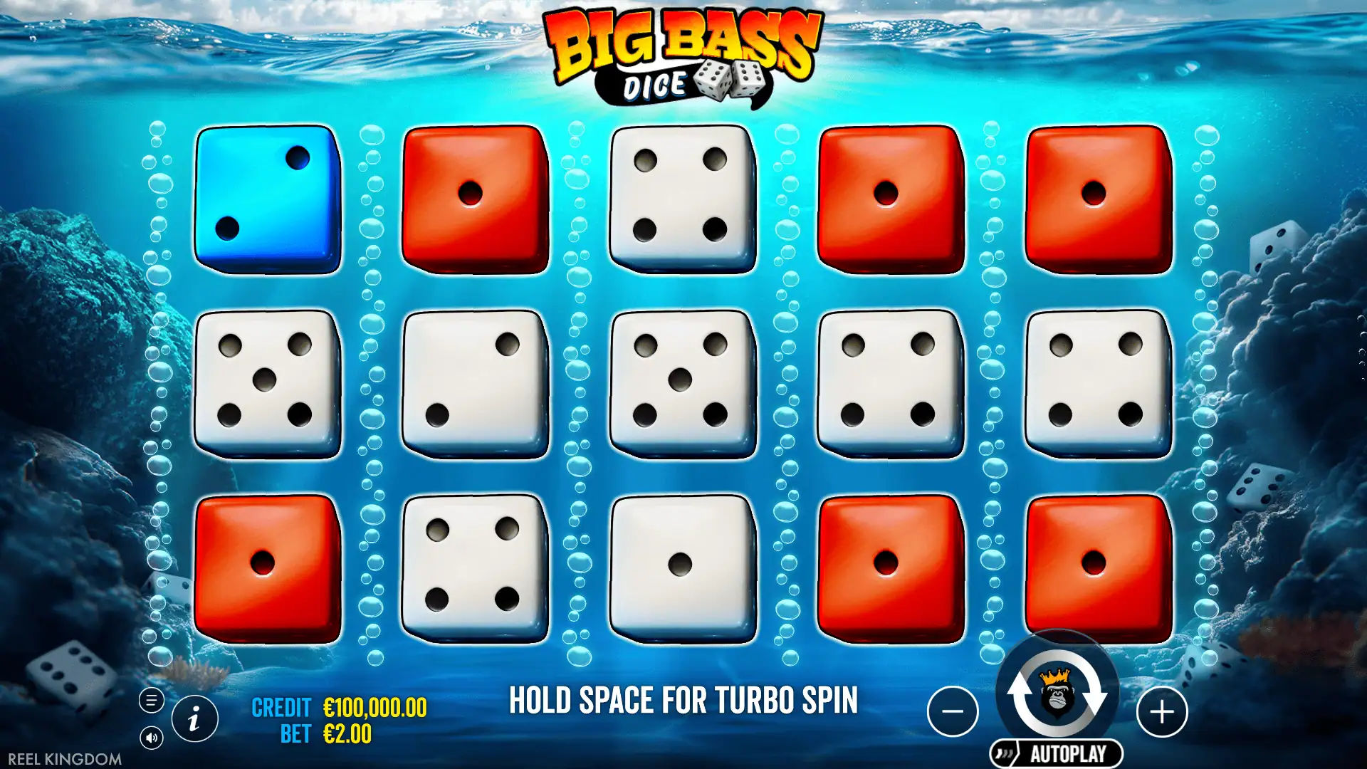 Big Bass Dice slot gameplay reels