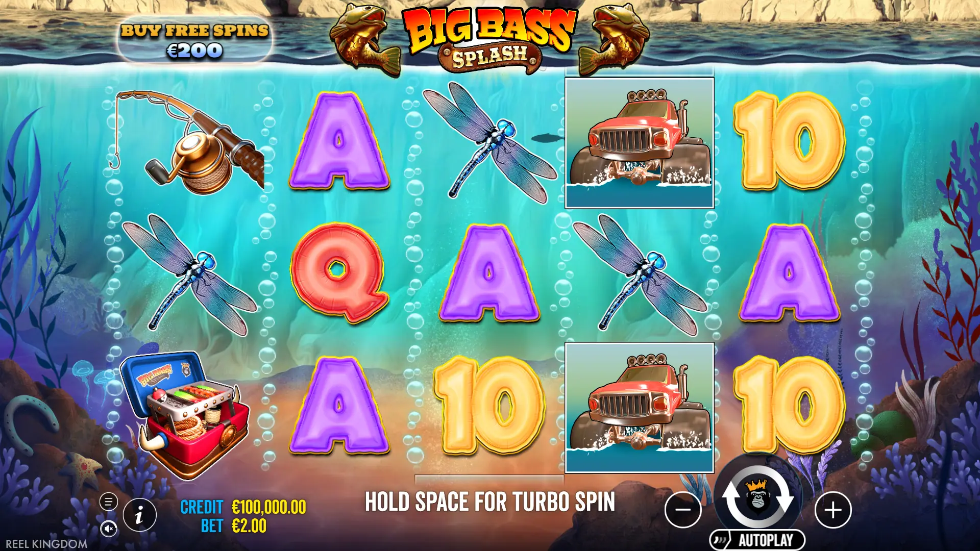Big Bass Splash slot gameplay reels