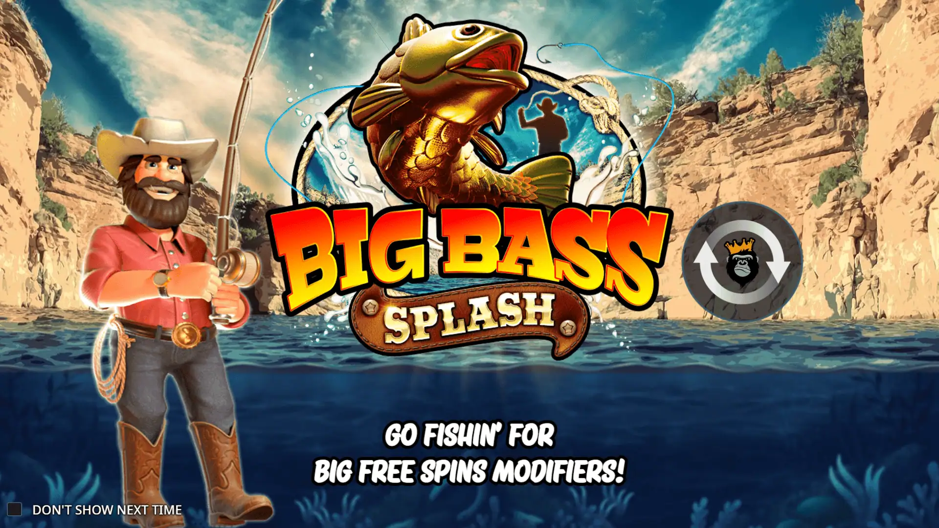 Big Bass Splash slot intro screen