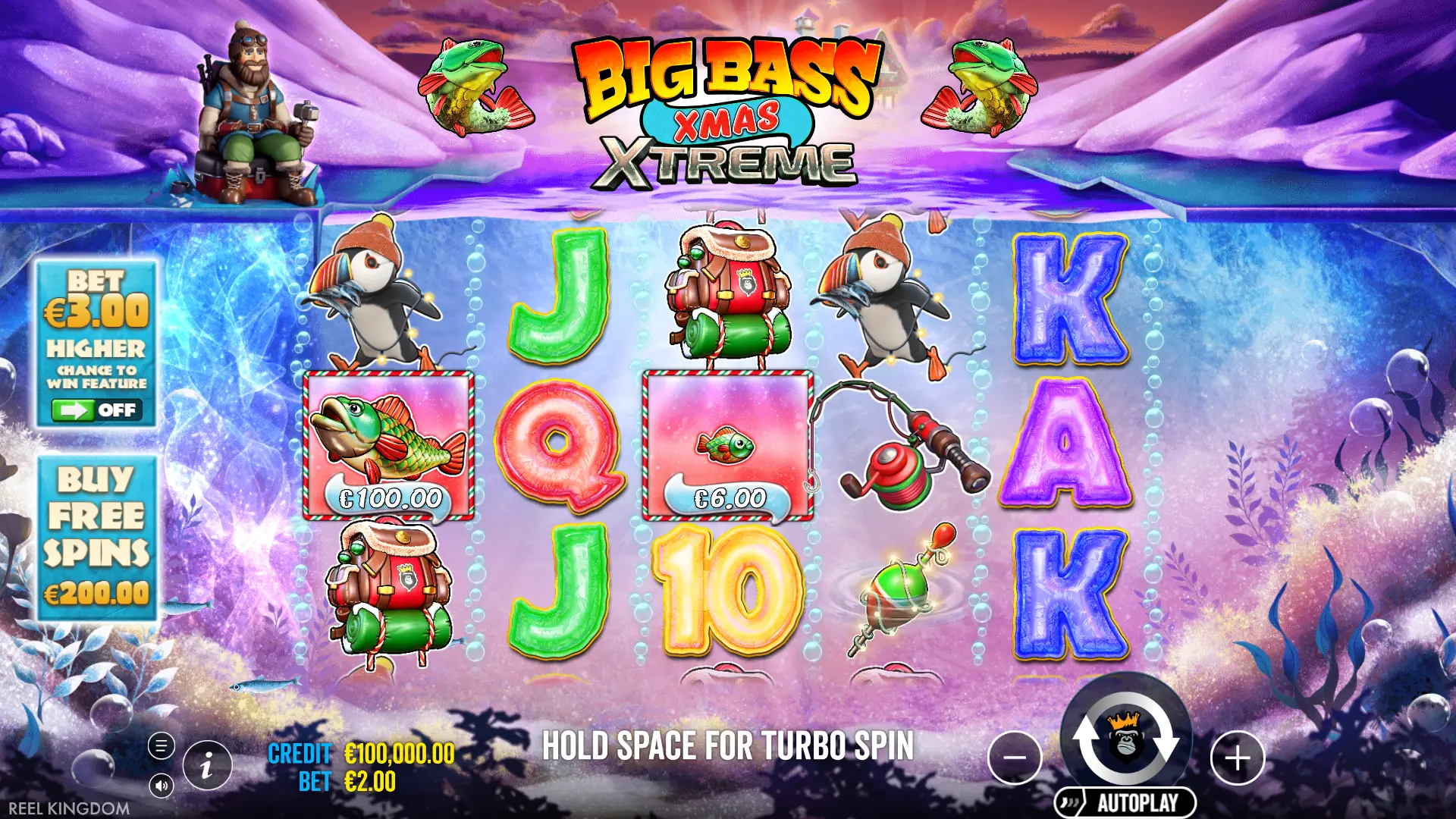 Big Bass Xmas Xtreme slot gameplay reels