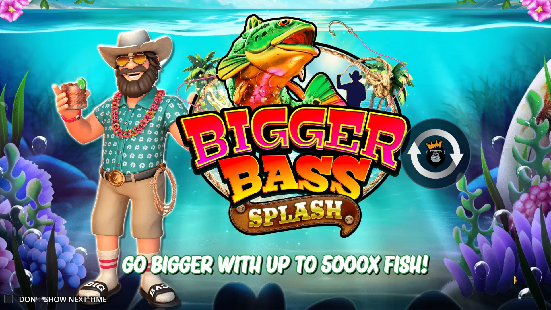Bigger Bass Splash slot intro screen