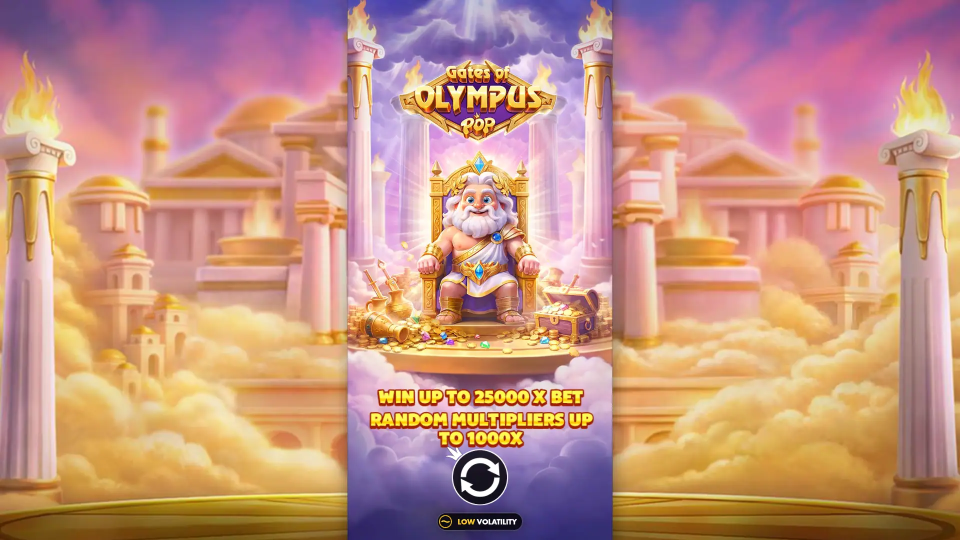 Gates of Olympus POP slot intro screen