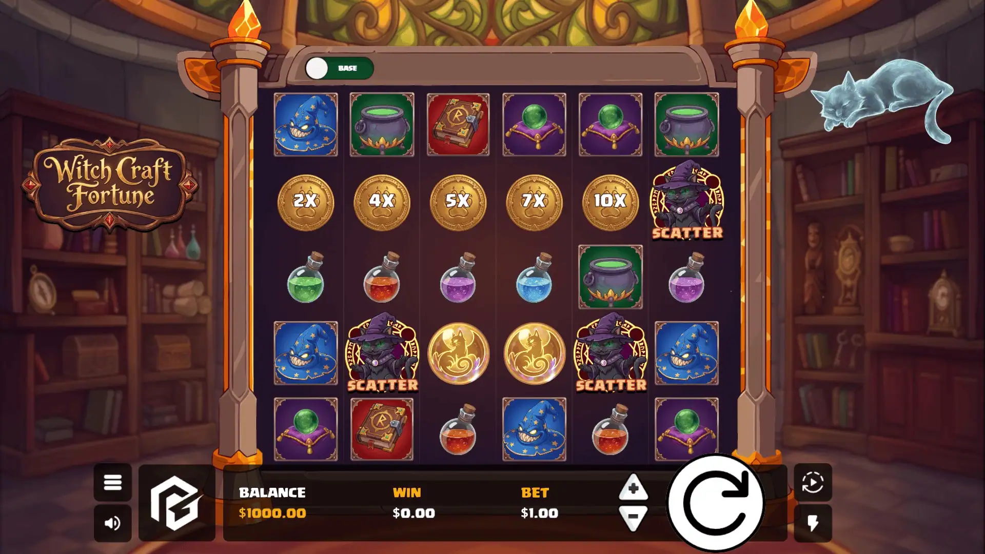 Witch Craft Fortune slot gameplay reels