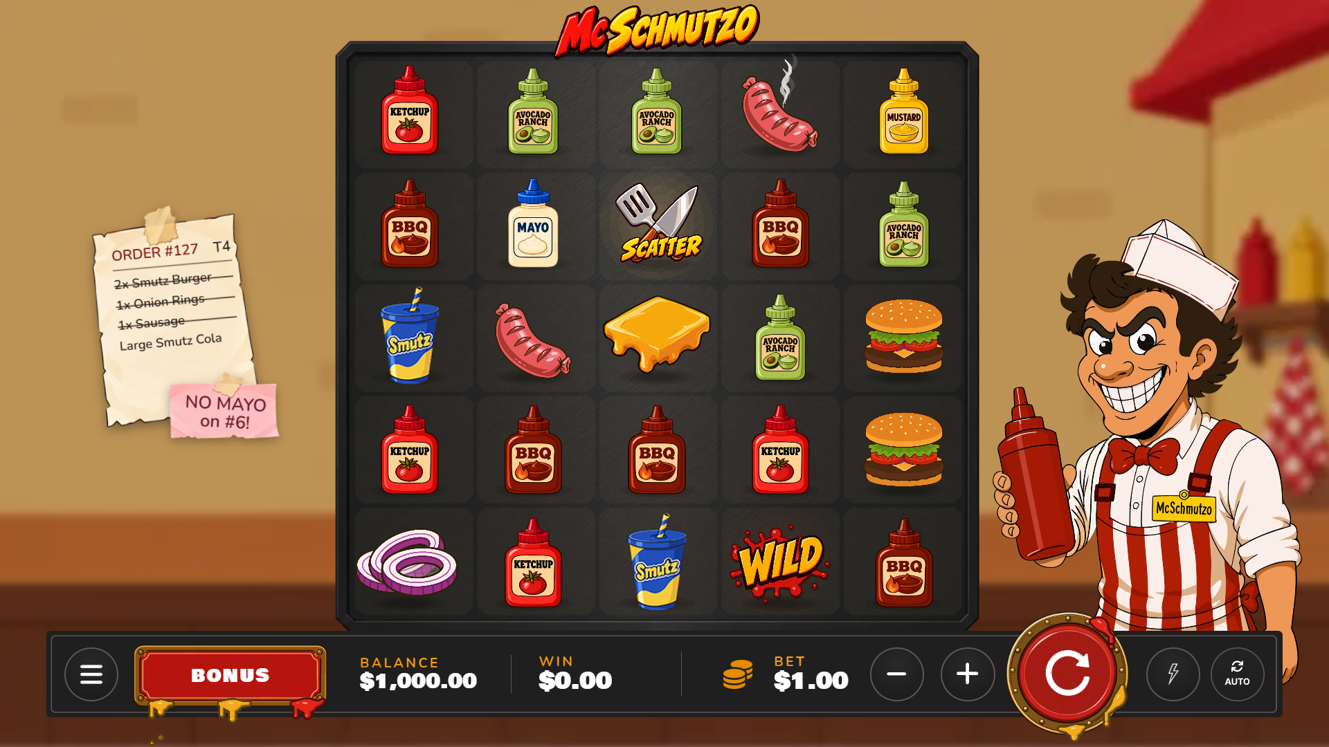 McSchmutzo slot gameplay reels