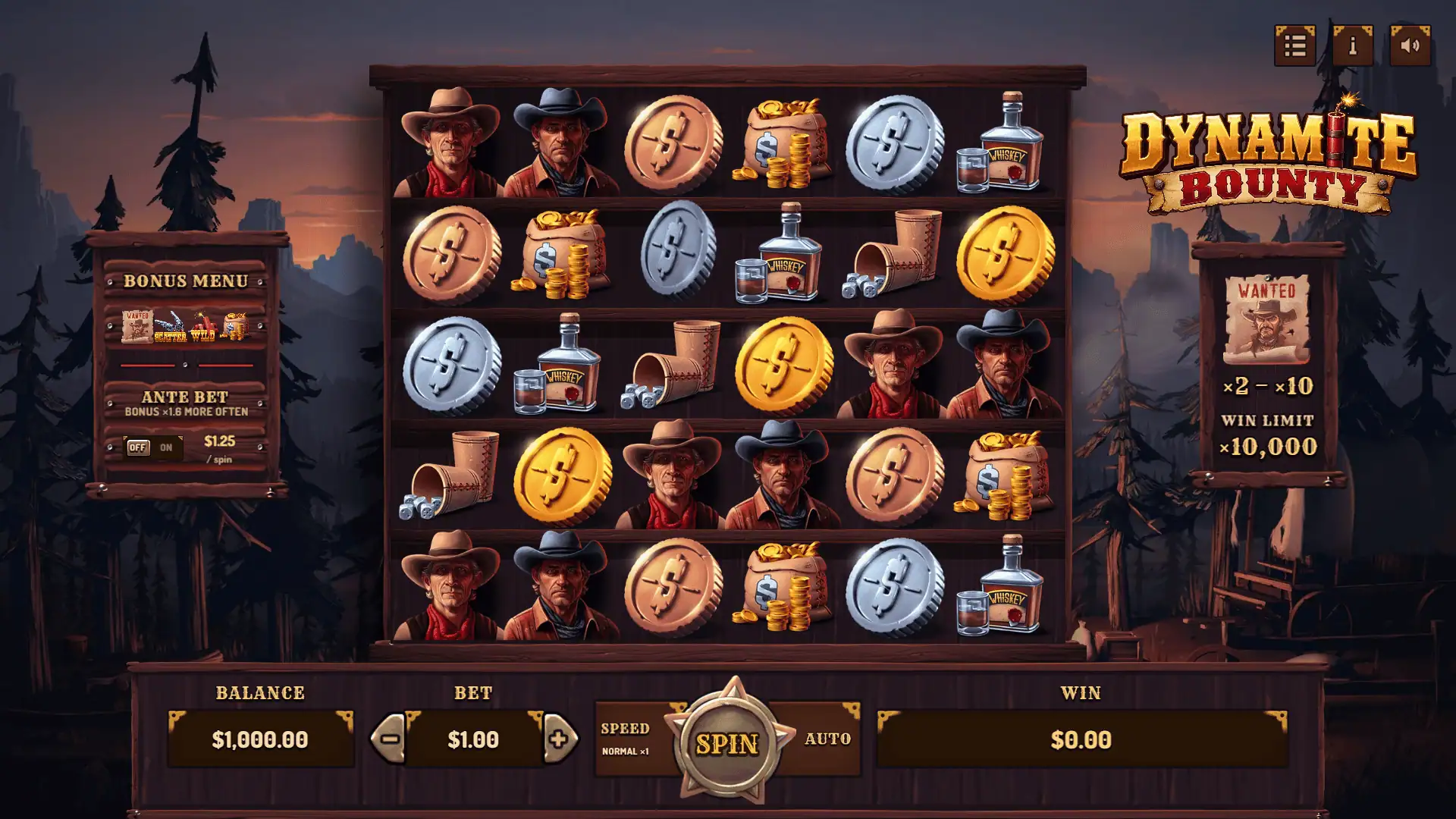 Dynamite Bounty slot gameplay reels