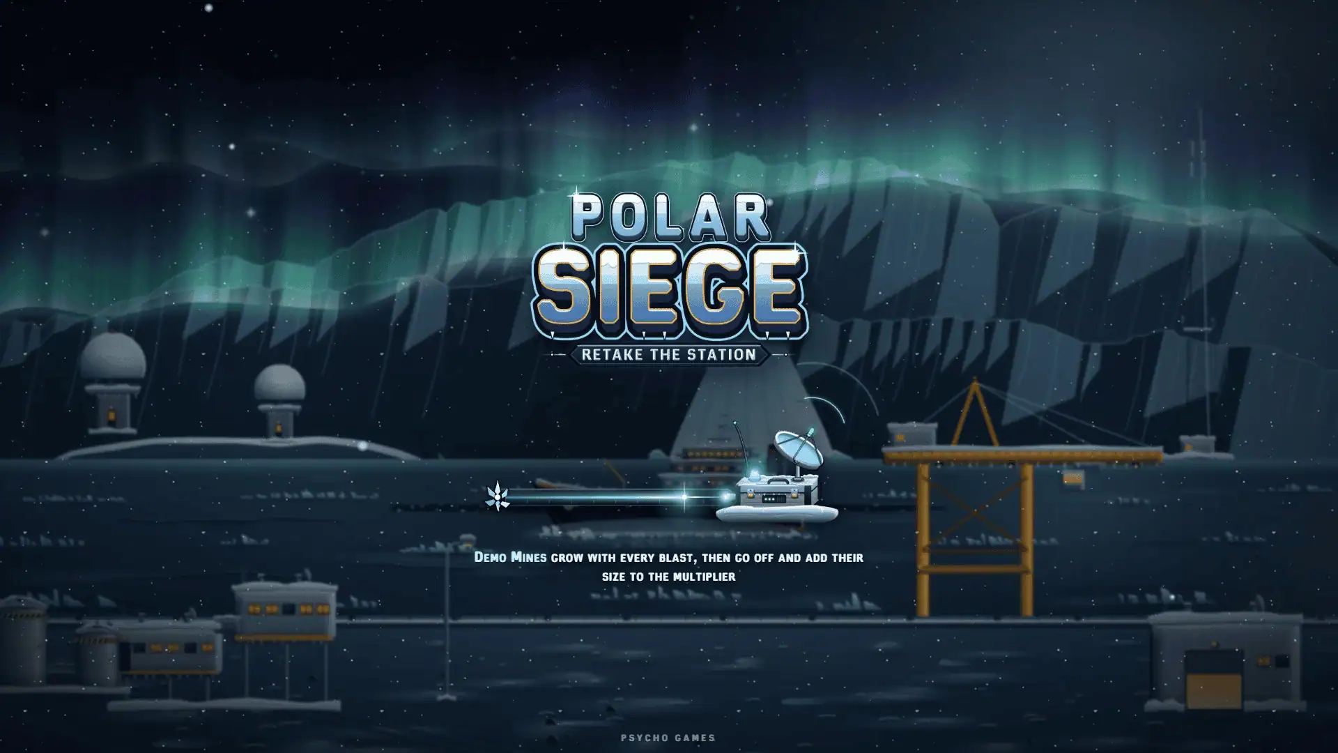 Polar Seige slot intro screen