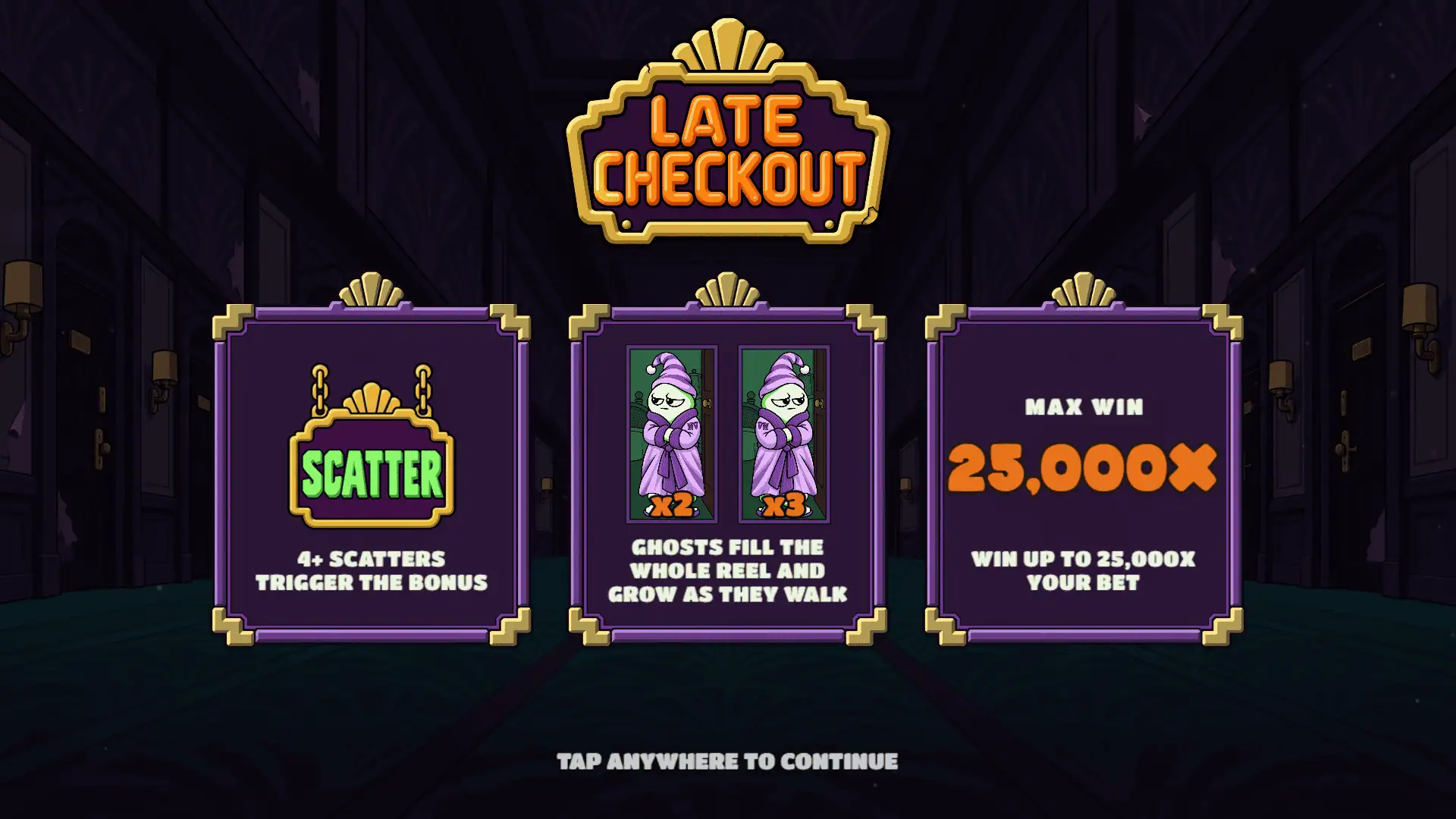 Late Checkout slot intro screen