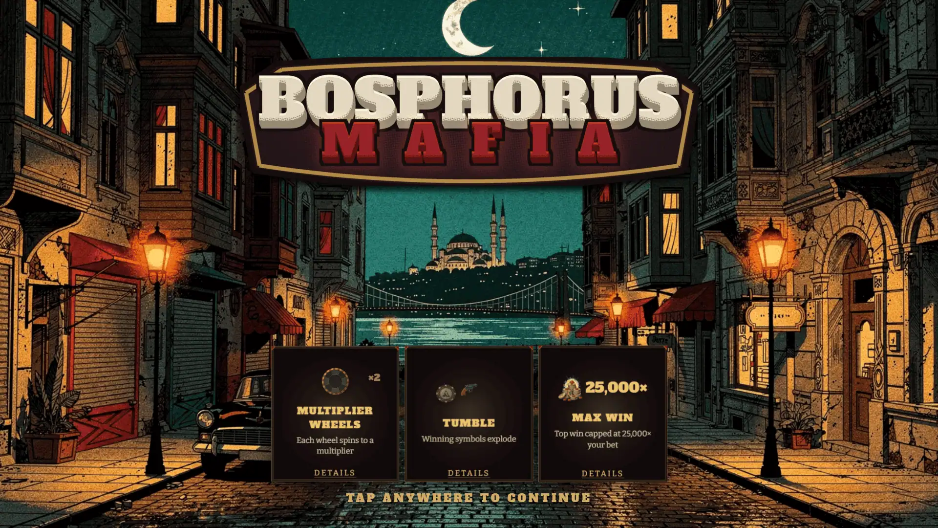 Bosphorus Mafia slot intro screen