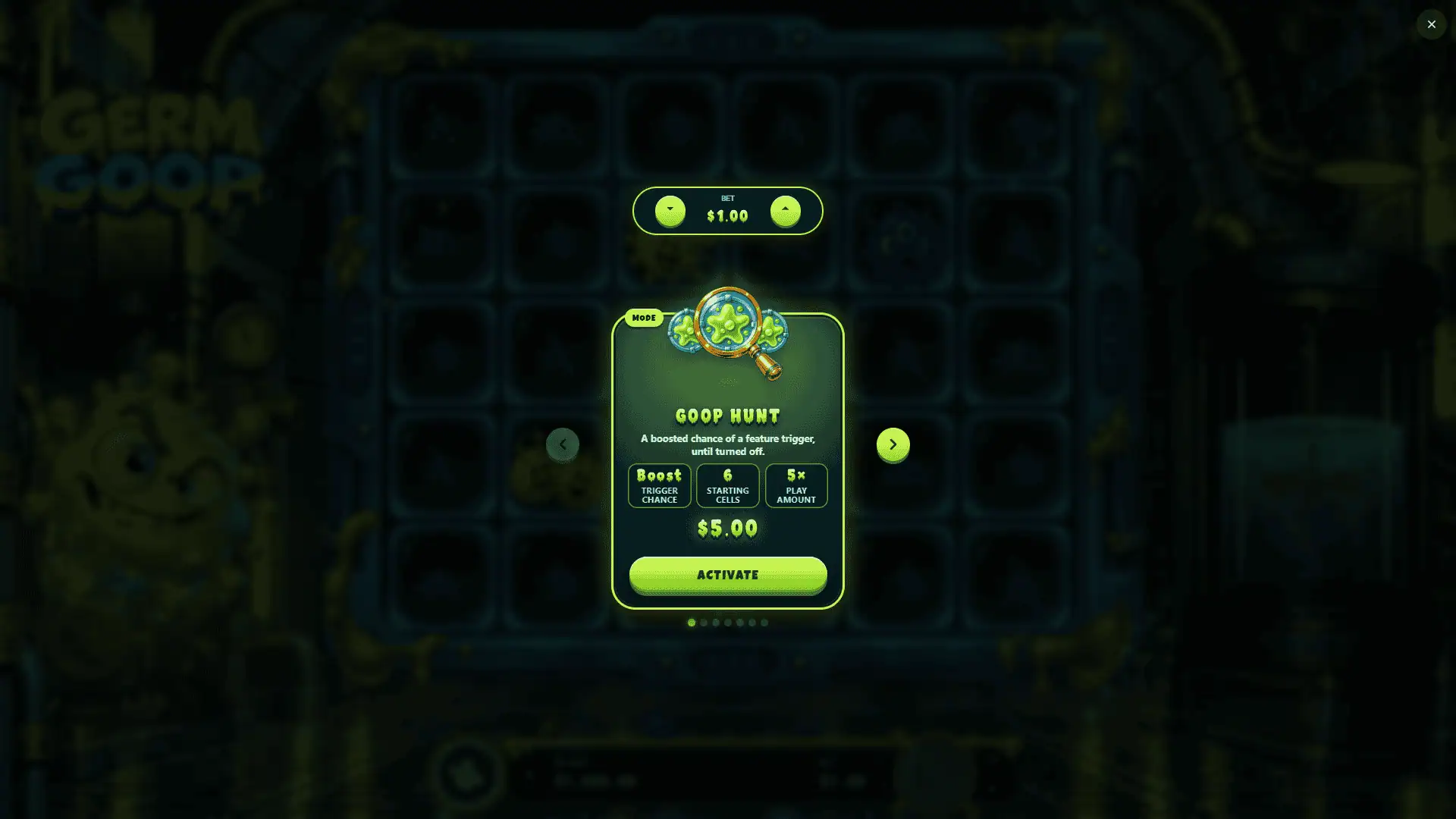 Germ Goop bonus buy menu