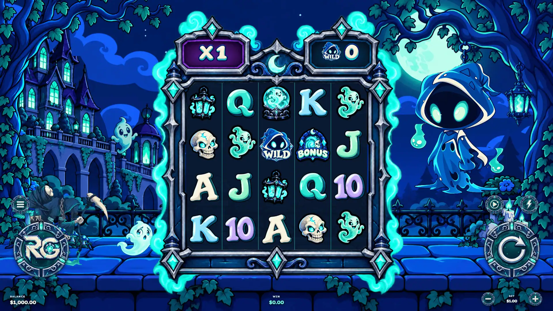 Haunted Hollow slot gameplay reels